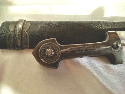 Kaukasischer Kindjal, 60 cm, Silber 84, 19. Jh. – Bild 4