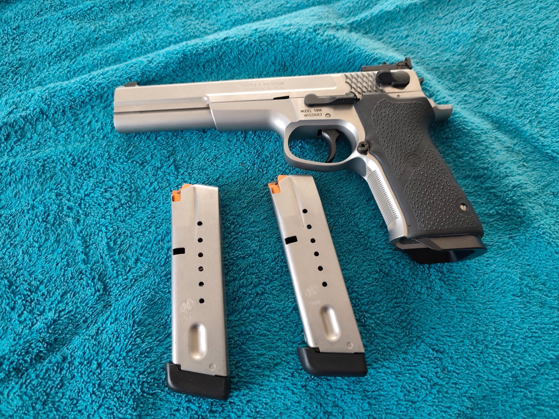 Smith & Wesson Target Champion 6" Kaliber 9mm im sehr guten Zustand – Bild 4
