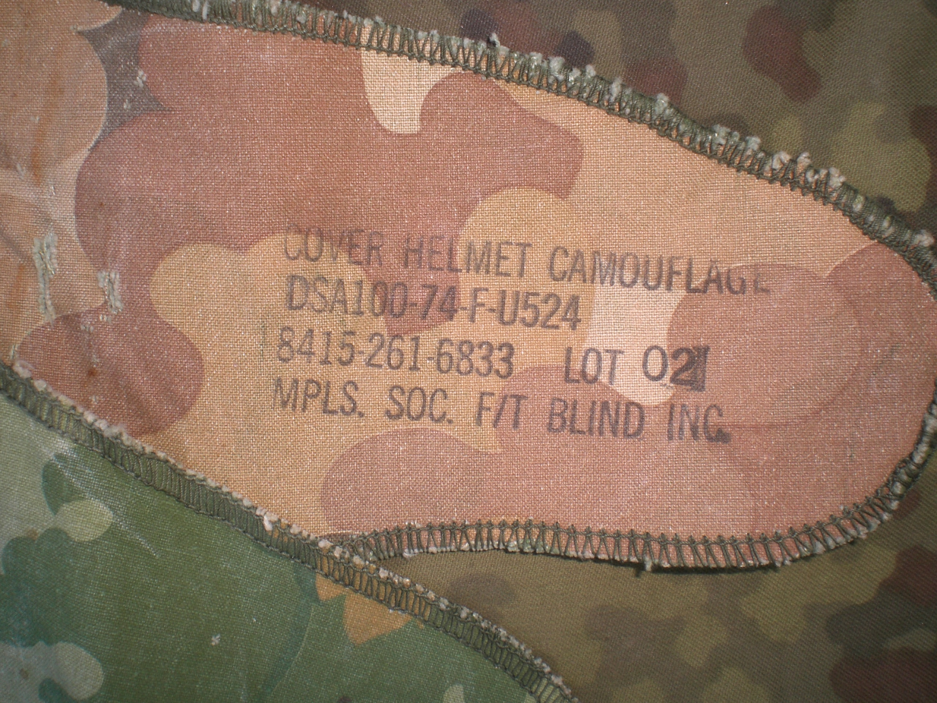 Vietnam US Tarnbezug in Mitchell Pattern Tarnung ORIGINAL – Bild 2