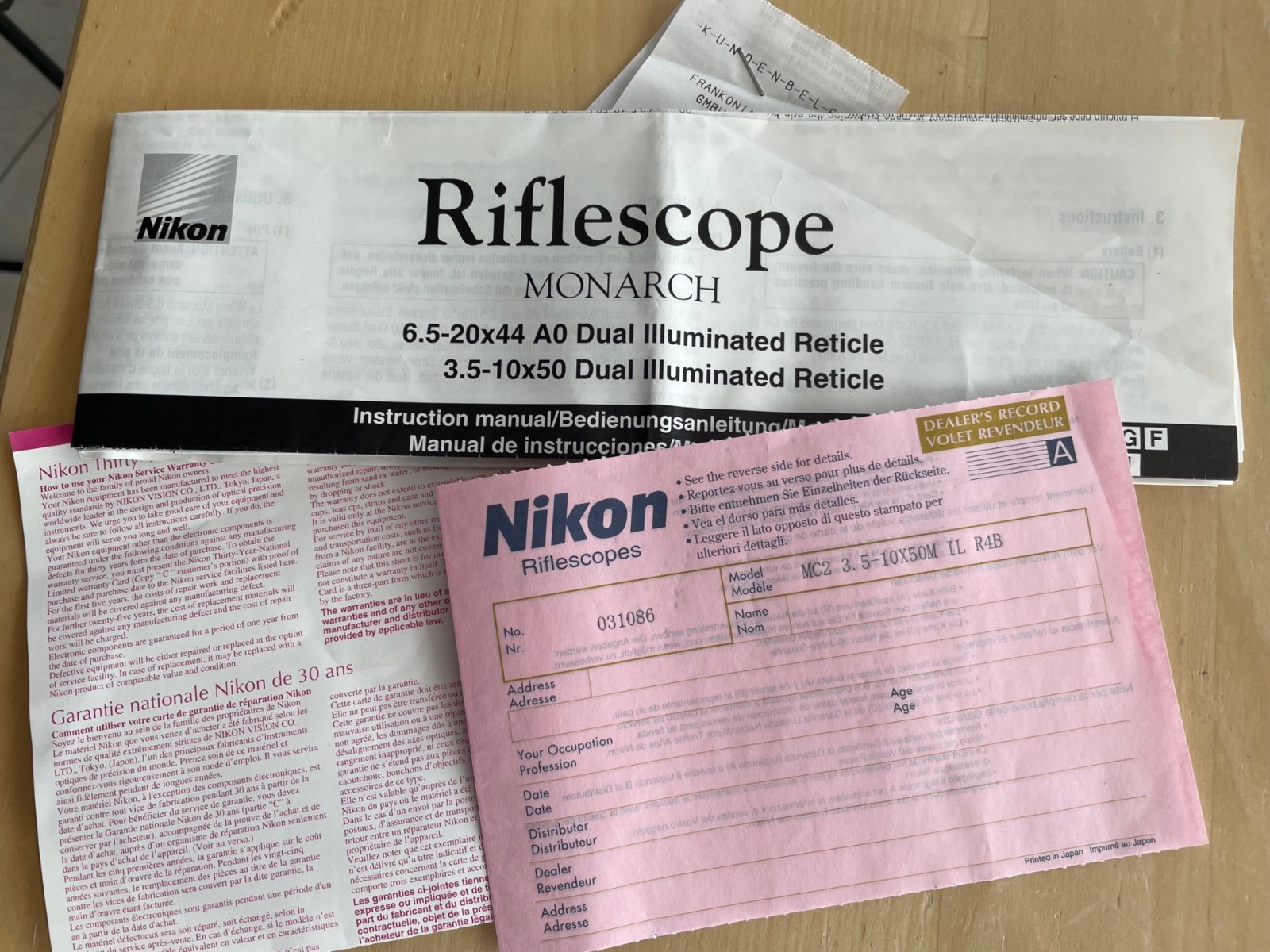 Nikon Monarch ll 3,5-10x50 UCC 4LP rot und grün Zielfernrohr 1“ 25,4 mm – Bild 6