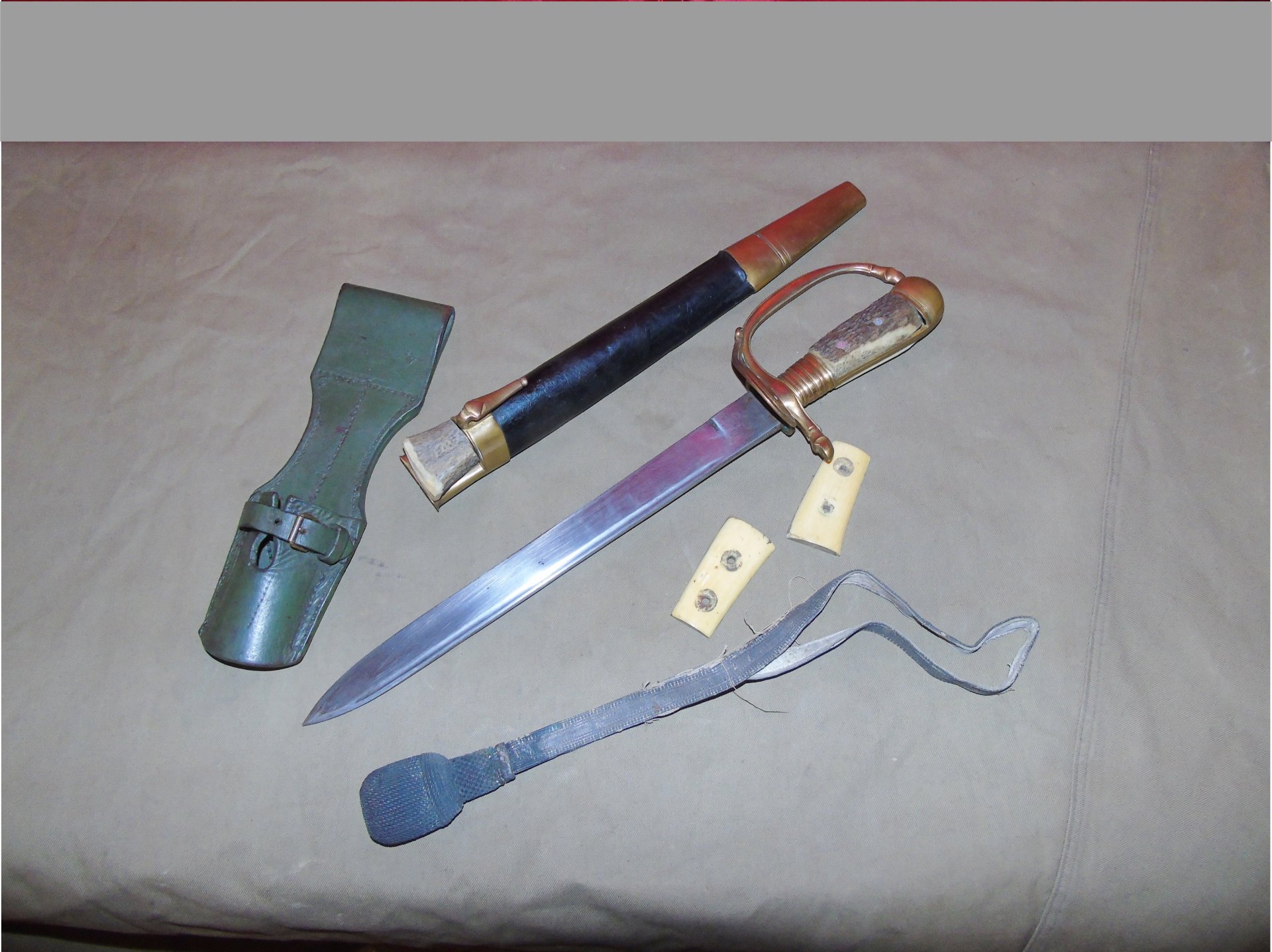 Hirschfänger 19. Jh. Deutsches Reich Dolch Jagdmesser Schwert – Bild 2