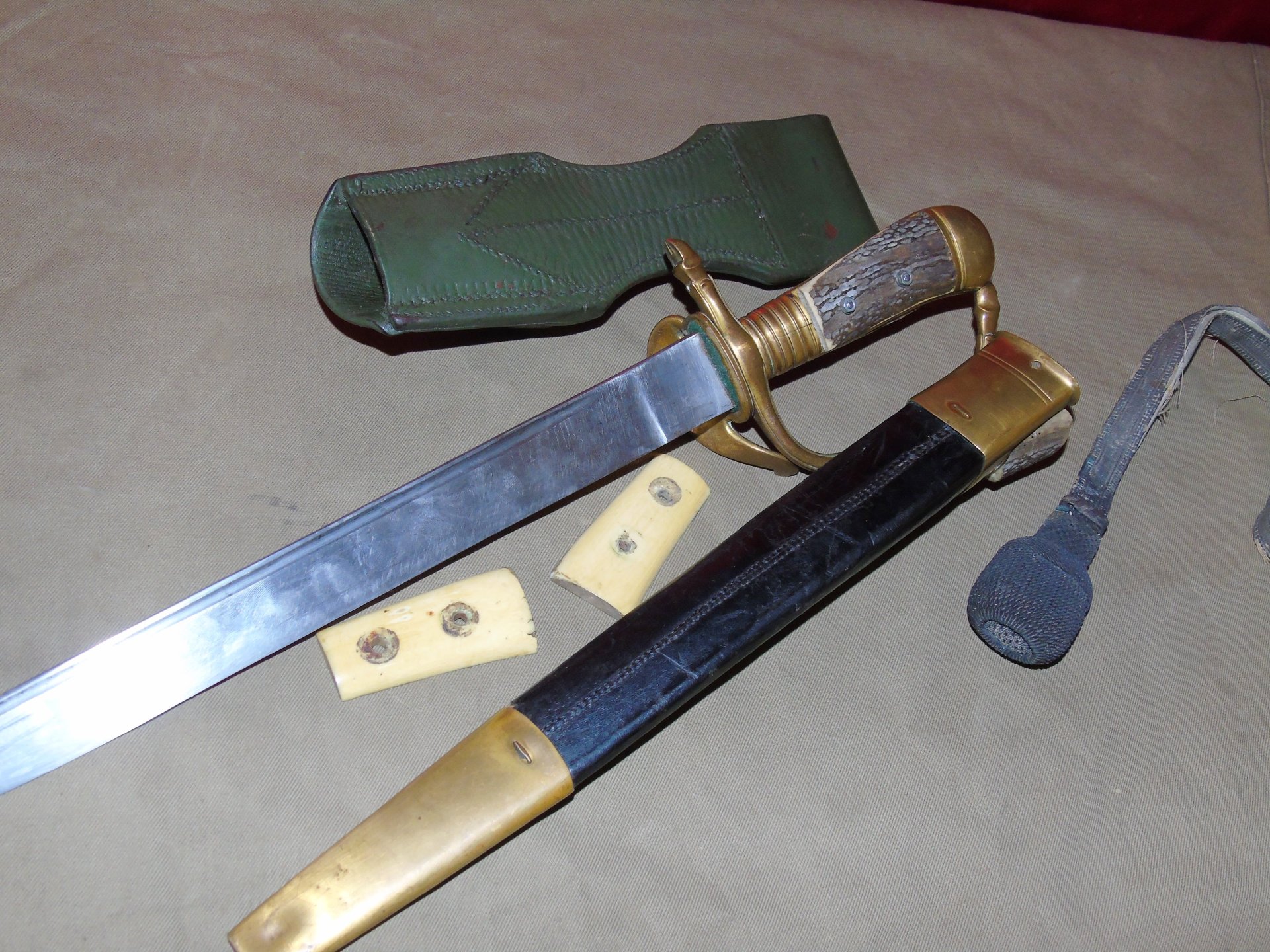 Hirschfänger 19. Jh. Deutsches Reich Dolch Jagdmesser Schwert – Bild 4