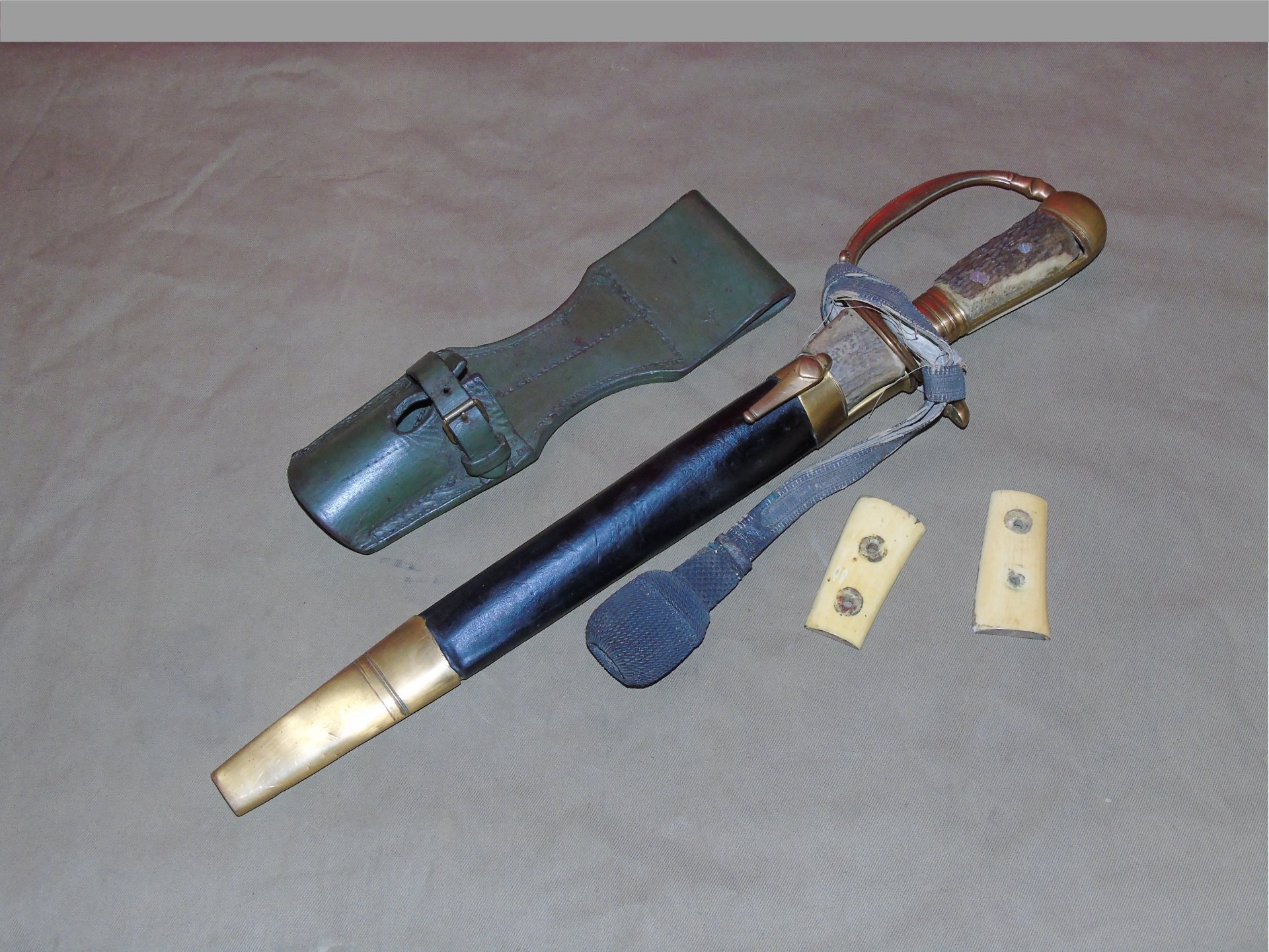 Hirschfänger 19. Jh. Deutsches Reich Dolch Jagdmesser Schwert – Bild 1