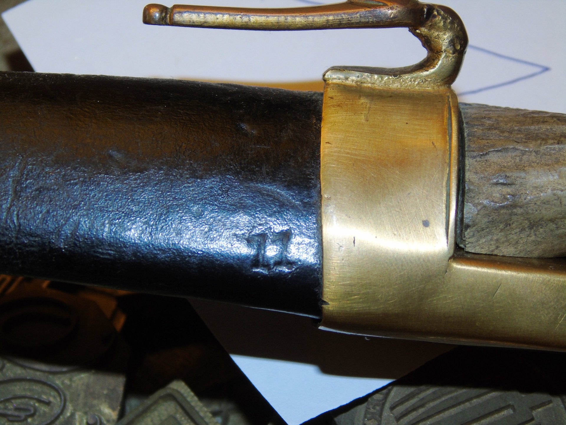 Hirschfänger 19. Jh. Deutsches Reich Dolch Jagdmesser Schwert – Bild 6
