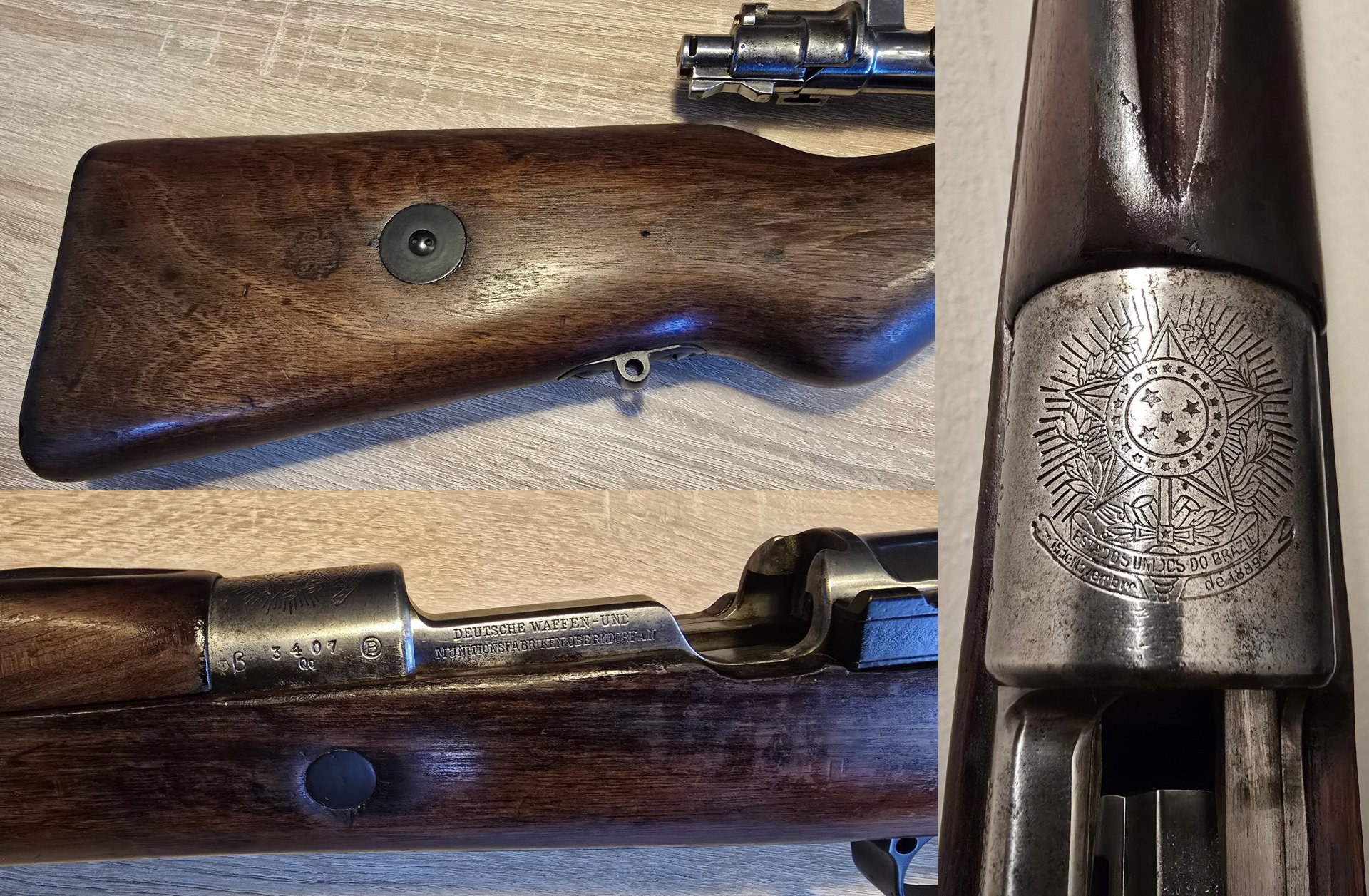 Mauser M1908 Brasilien – Kal. 7x57 – DWM Oberndorf – Top Zustand! – Bild 2