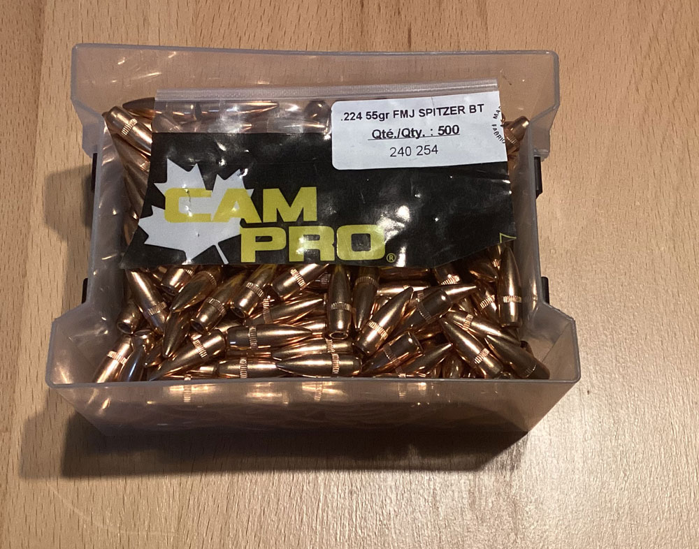 440 Geschosse .223 CamPro 55gr FMJ – Bild 1