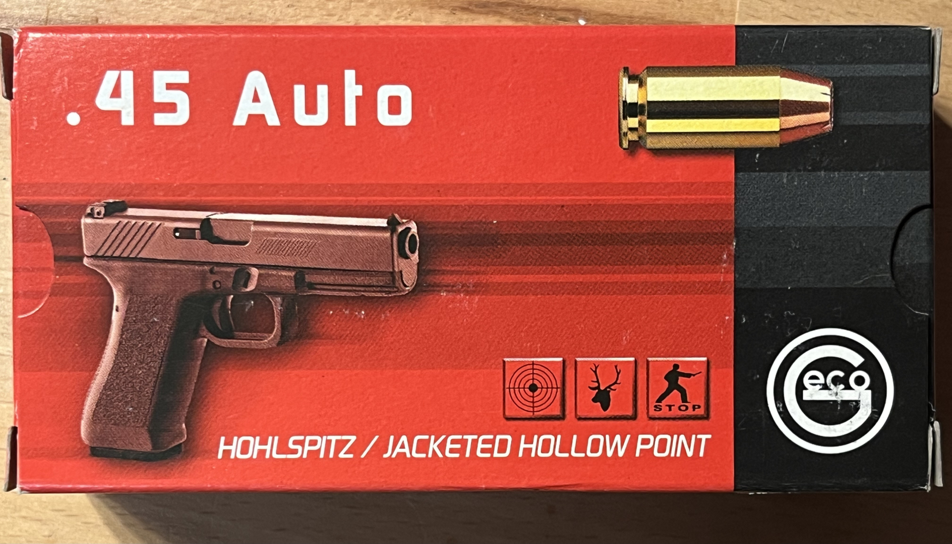 Geco .45Auto, Hohlspitz – stampa 2