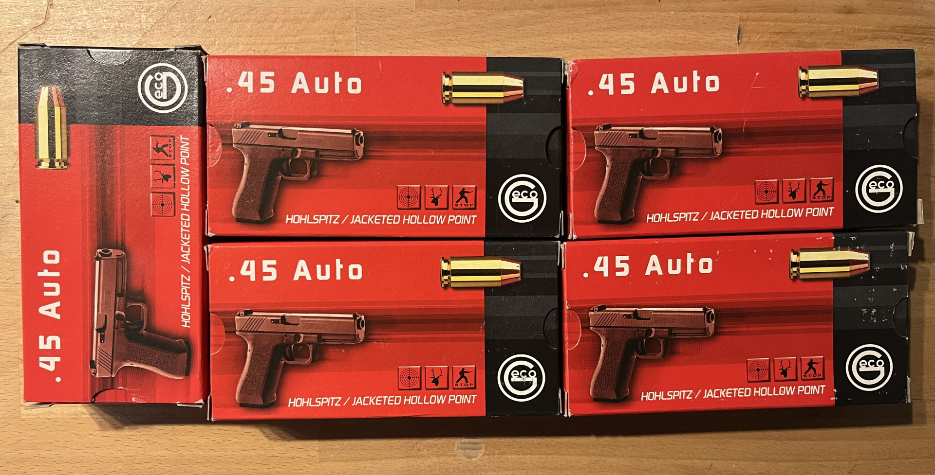 Geco .45Auto, Hohlspitz – stampa 1