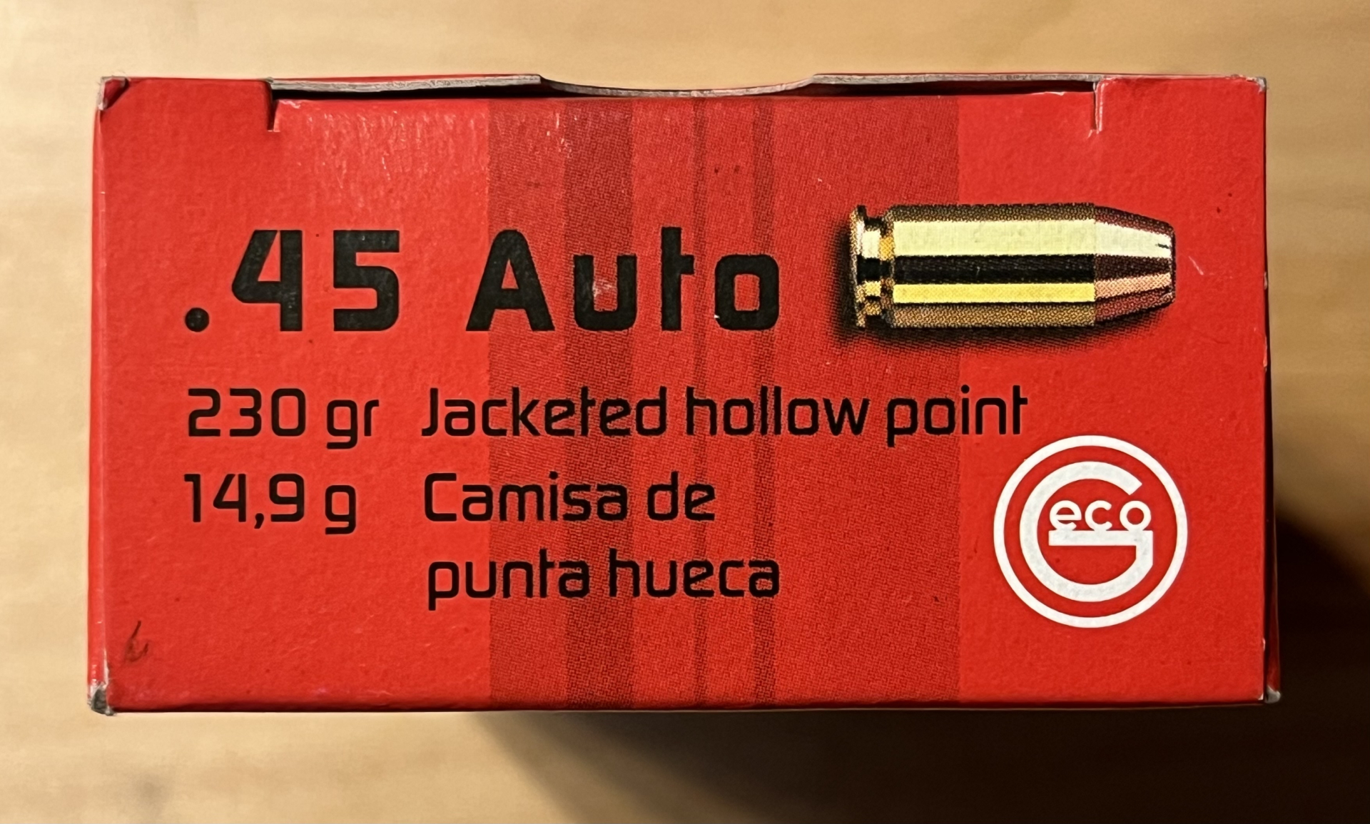 Geco .45Auto, Hohlspitz – stampa 3