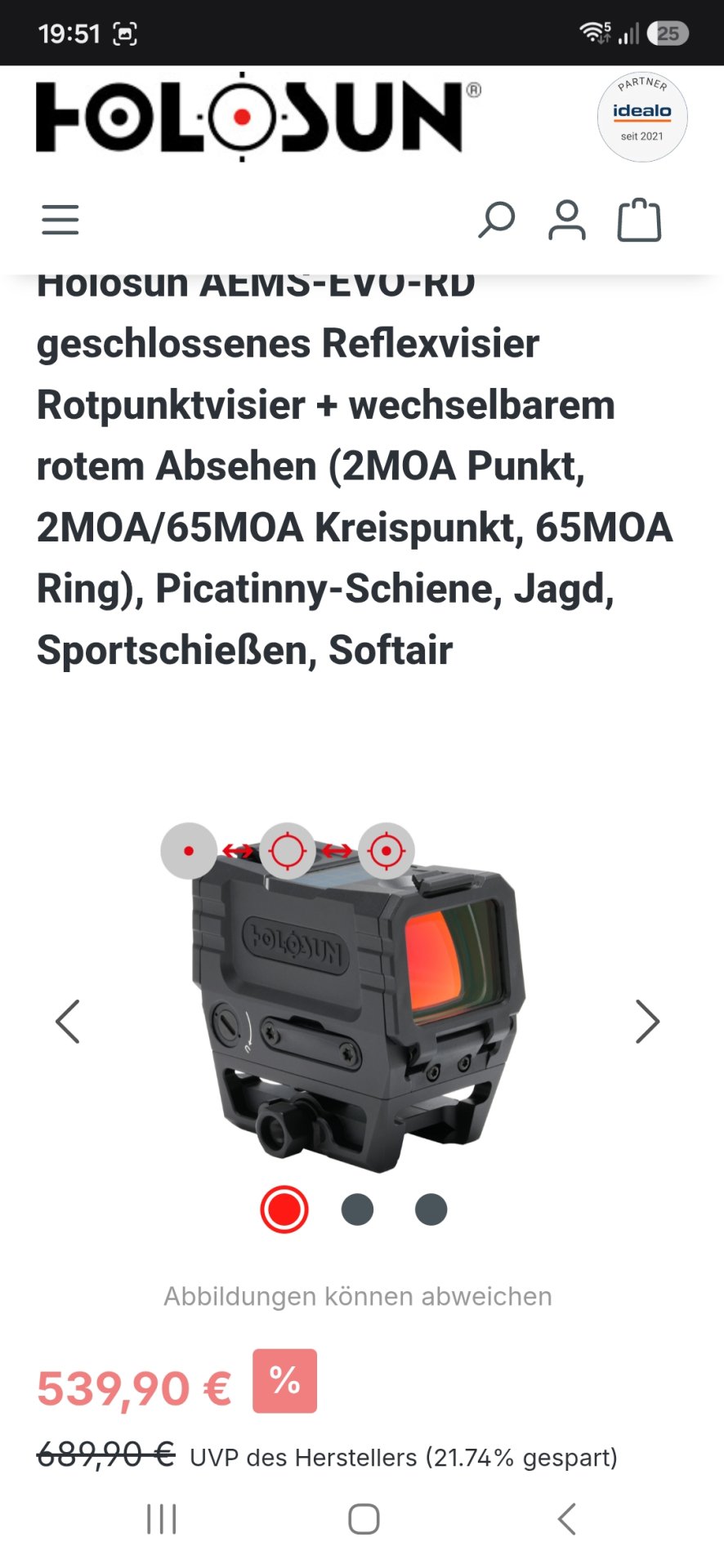 Holosun AEMS EVO RD – slika 1