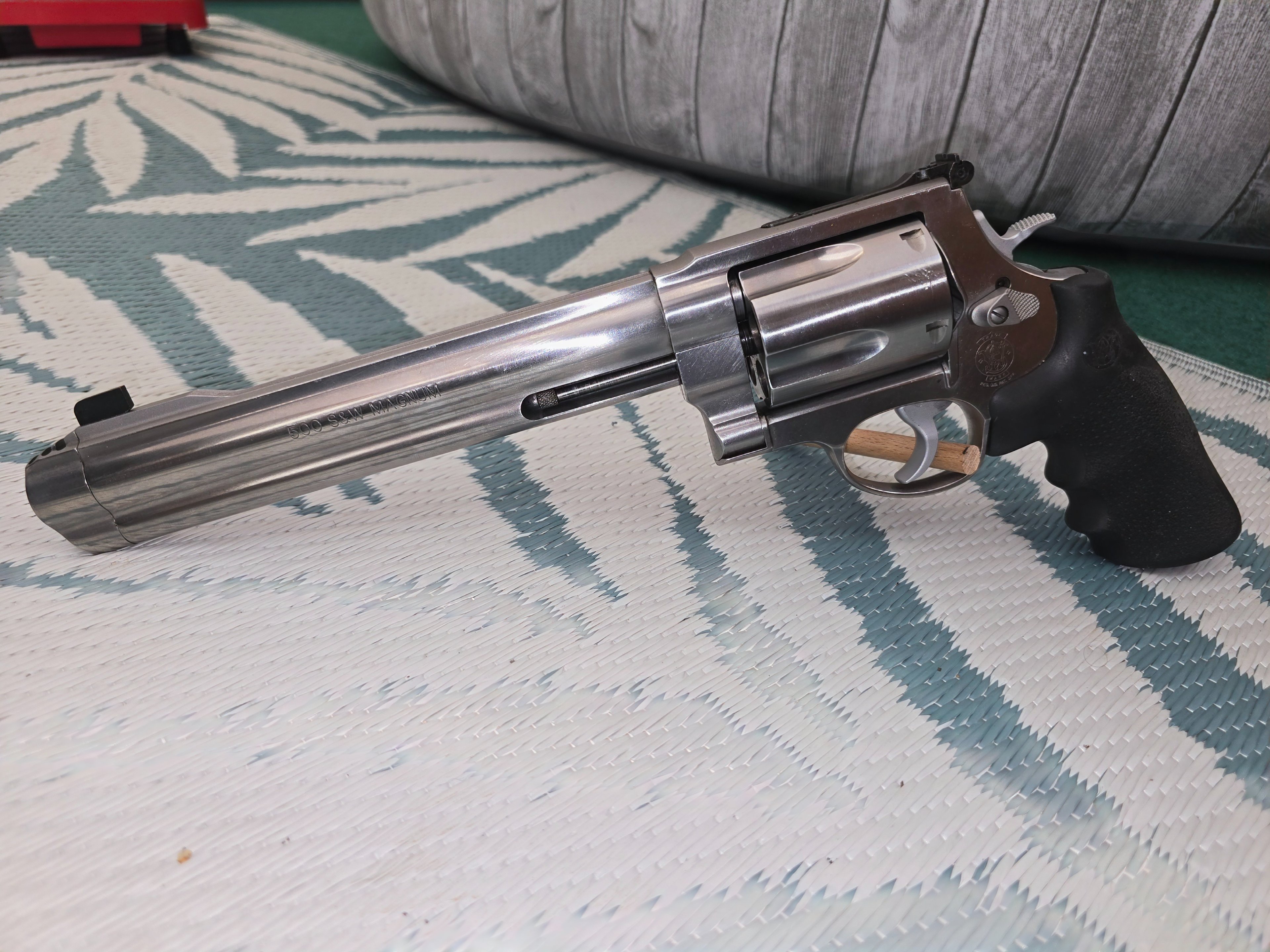 Smith & Wesson, Modell S&W 500, Magnum mit 8 3/8" Zoll Lauf mit Kompensator – Bild 3