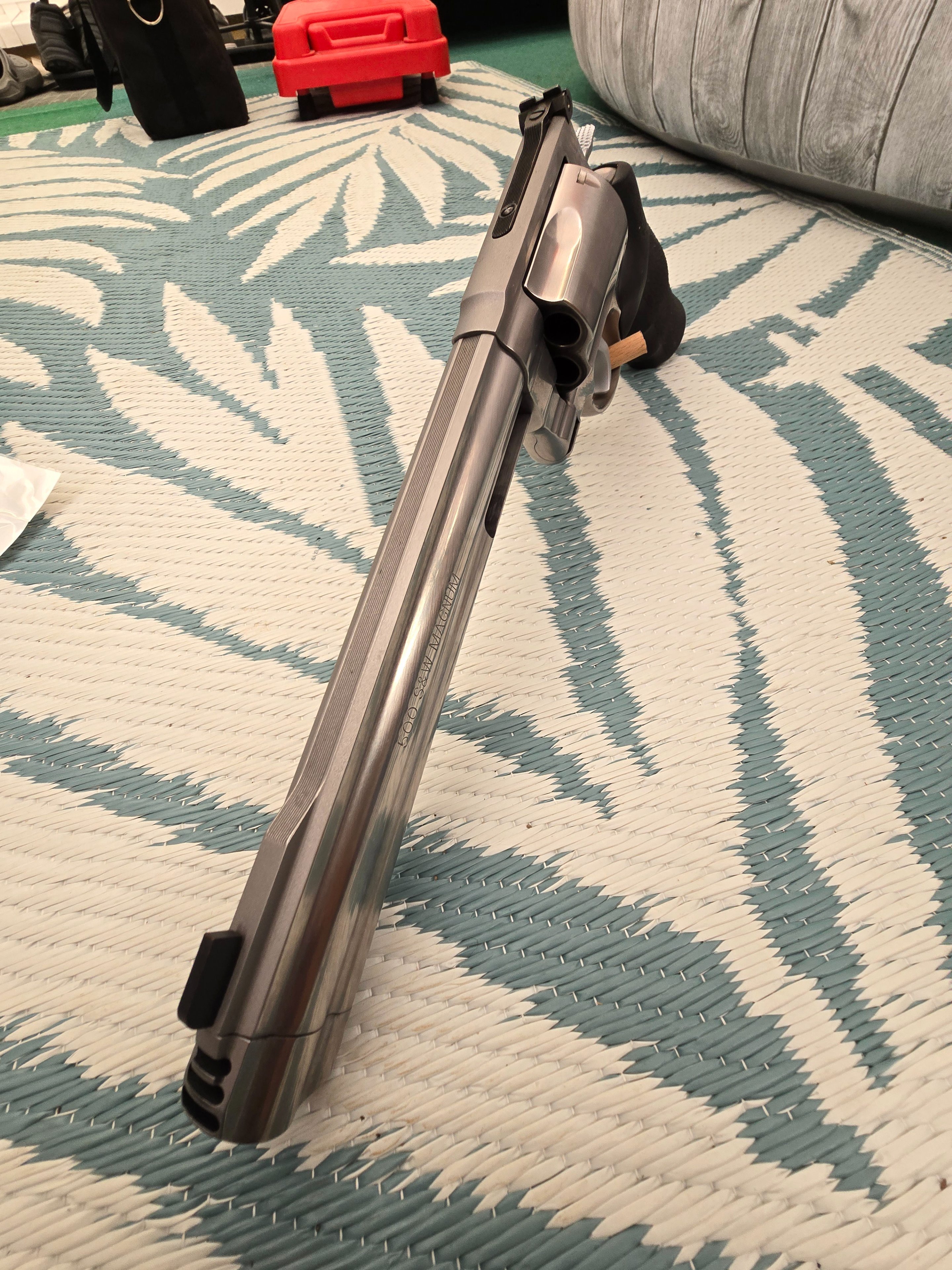 Smith & Wesson, Modell S&W 500, Magnum mit 8 3/8" Zoll Lauf mit Kompensator – Bild 2