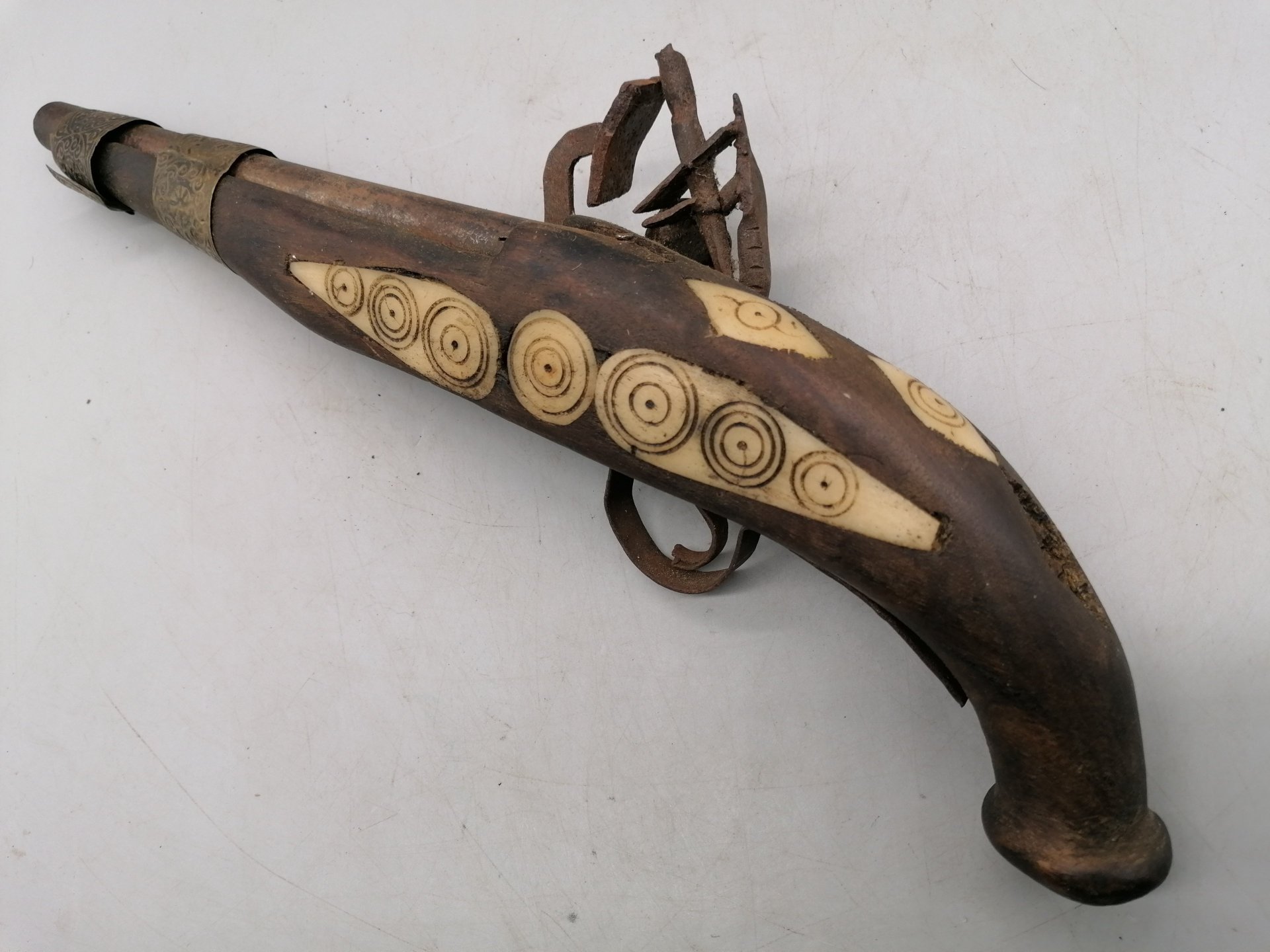 Vorderlader Pistole , alte Steinschlosspistole, ca. 18. Jhd. – Bild 4