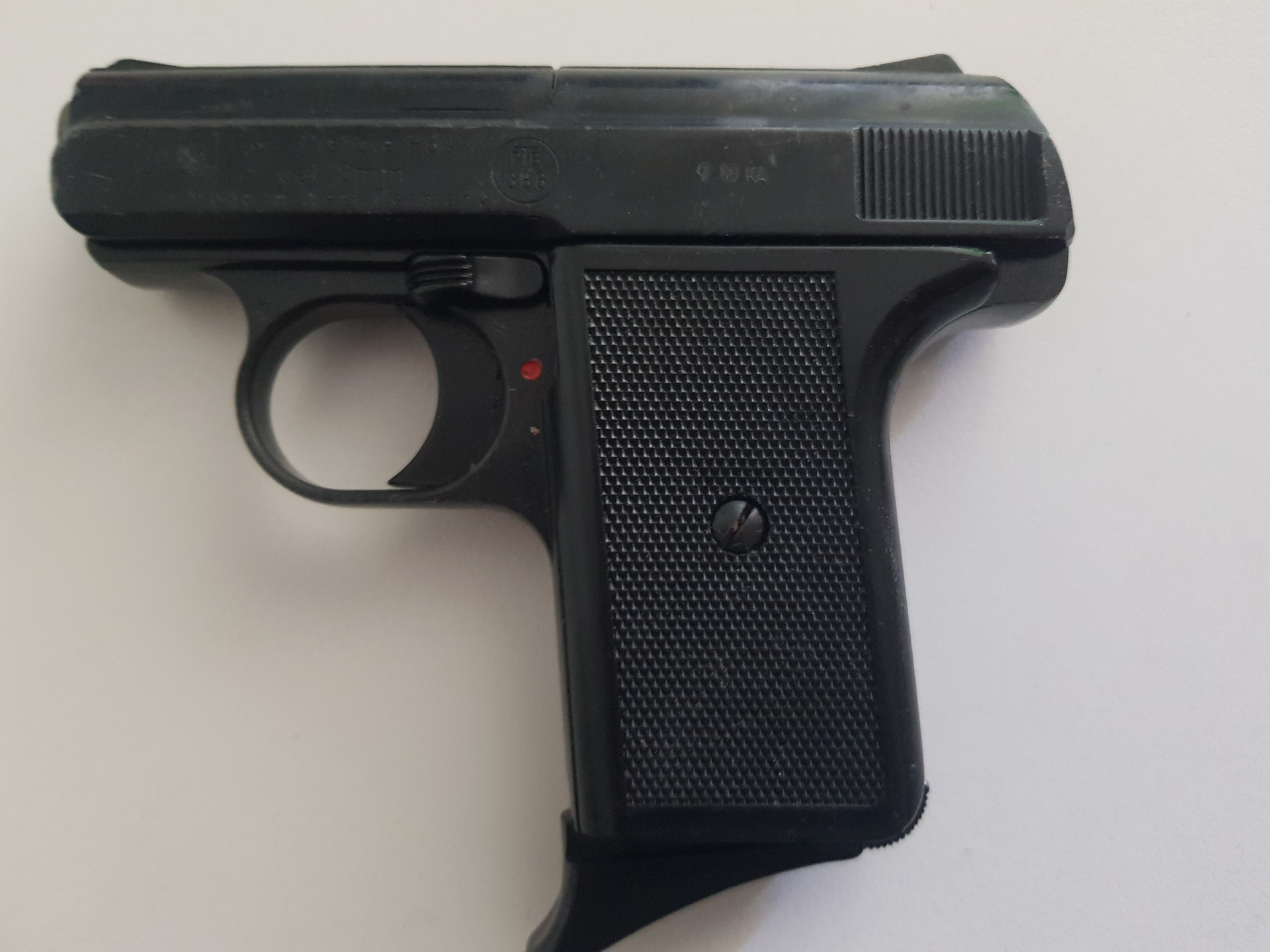 SRS Pistole Reck Mod. P 6 S, Kal.8mm., PTB388, Sammlerstück! – Bild 1