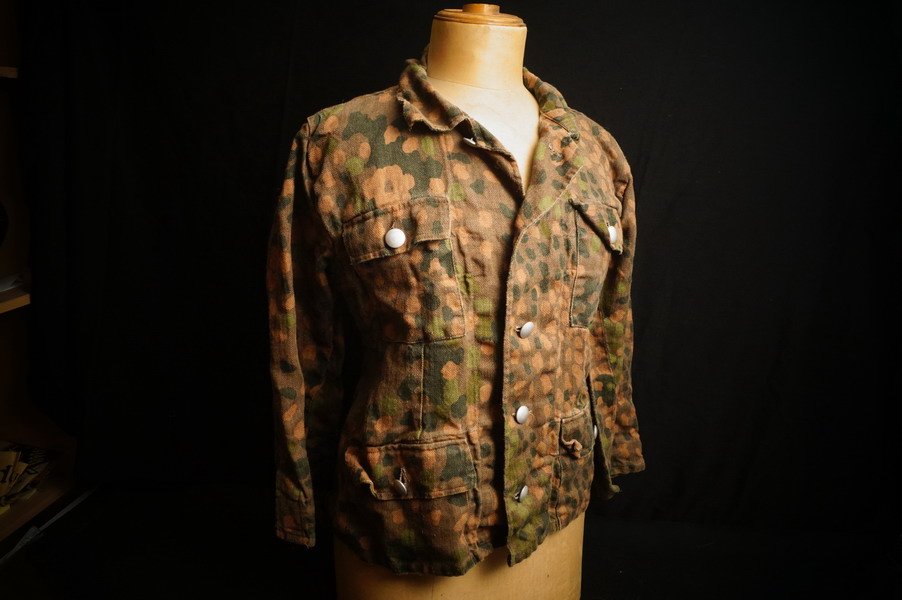 Original Tarnjacke, Erbsentarn, 44 Feldbluse, Feldrock, Spezialkräfte, Kammerstück, TOP – Bild 1