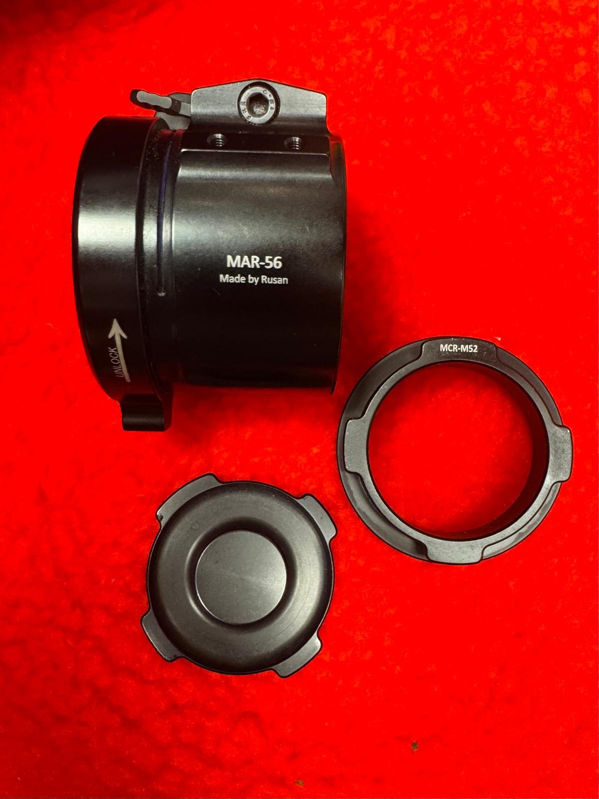 Rusan Klemmadapter Set MAR-56 MCR-M52 MS-CLA Vorsatzgerät Adapter Wärmebild Schnellverschluss – Bild 1