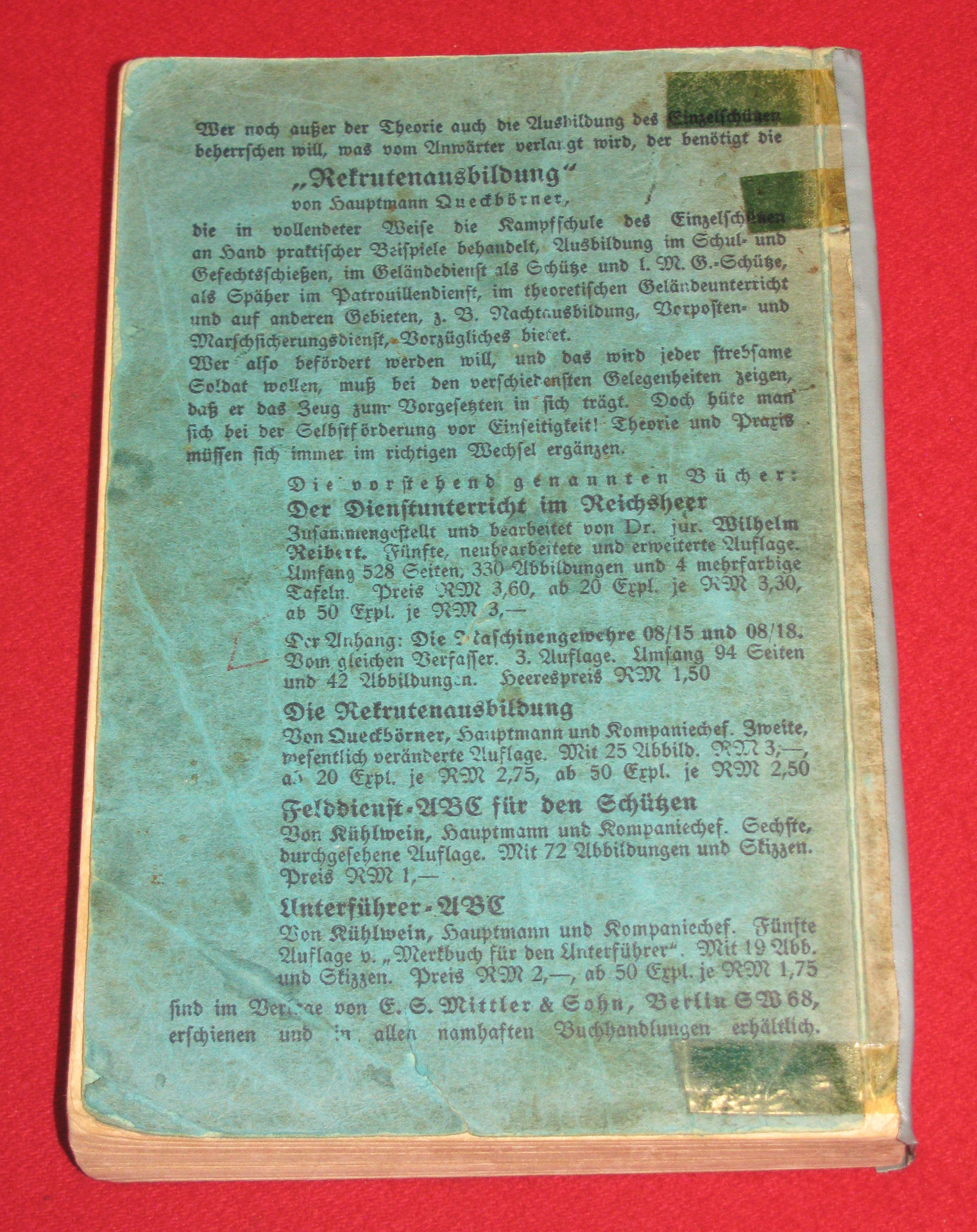 Wilhelm Reibert, Der Dienstunterricht im Reichsheer. Ein Handbuch für den deutschen Soldaten 1934 – Bild 3