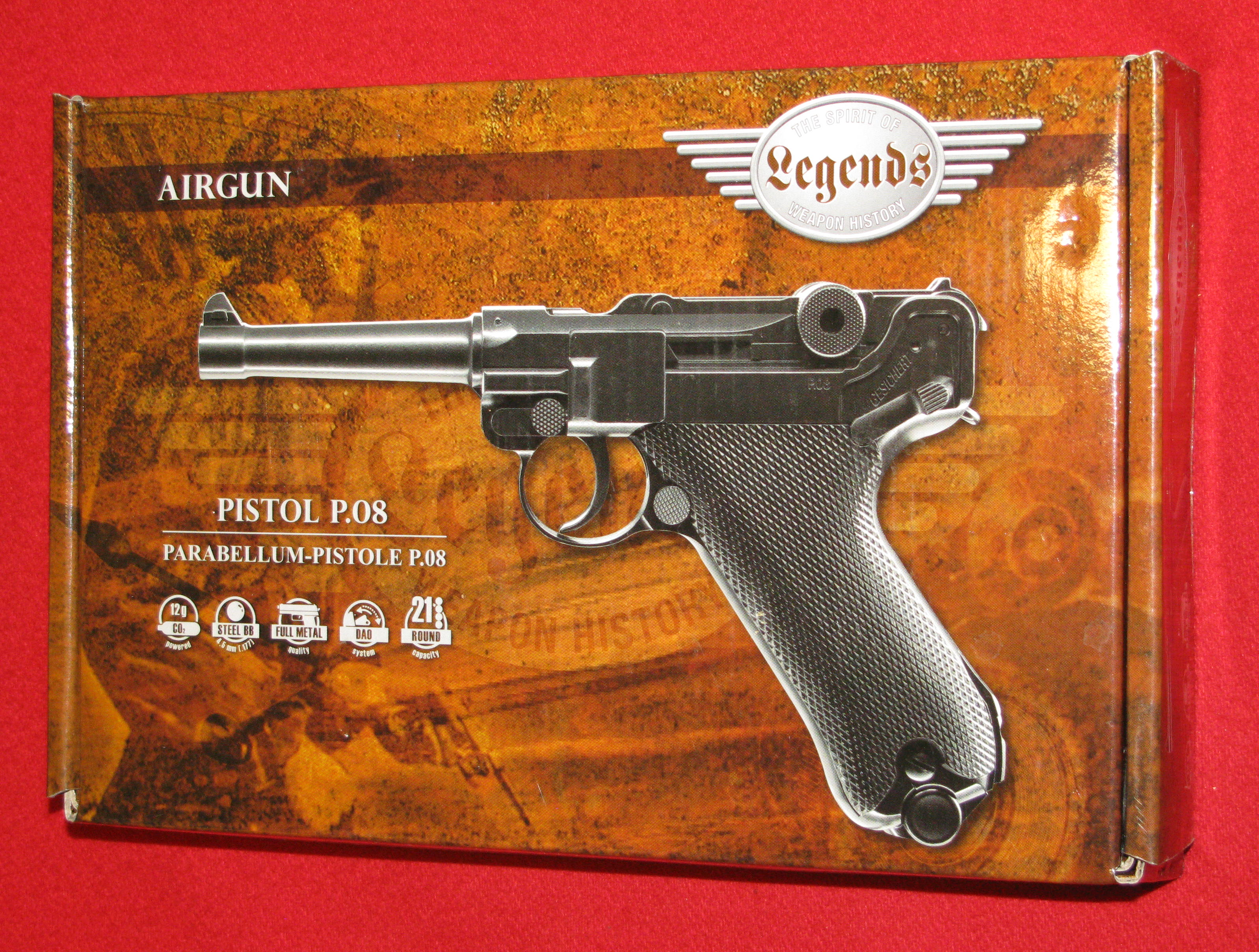 Aus der UMAREX Legends - Serie, eine CO2 Pistole, eine Pistole P08 mit F - Zeichen – Bild 2