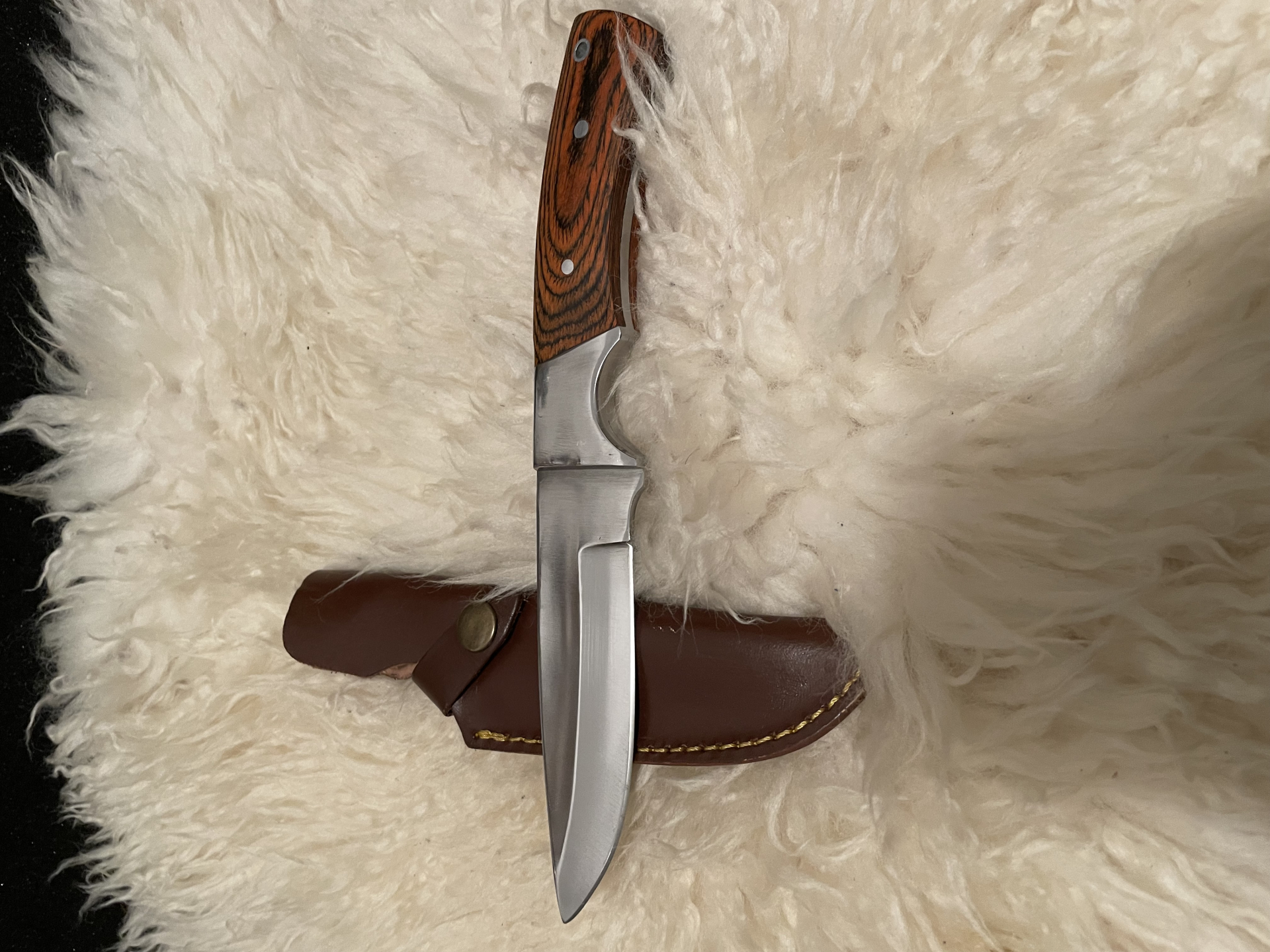 Stabiles schweres Integral Jagdmesser – stampa 4