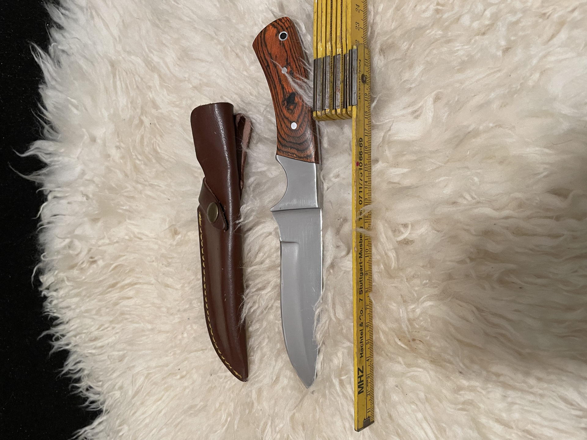 Stabiles schweres Integral Jagdmesser – stampa 1