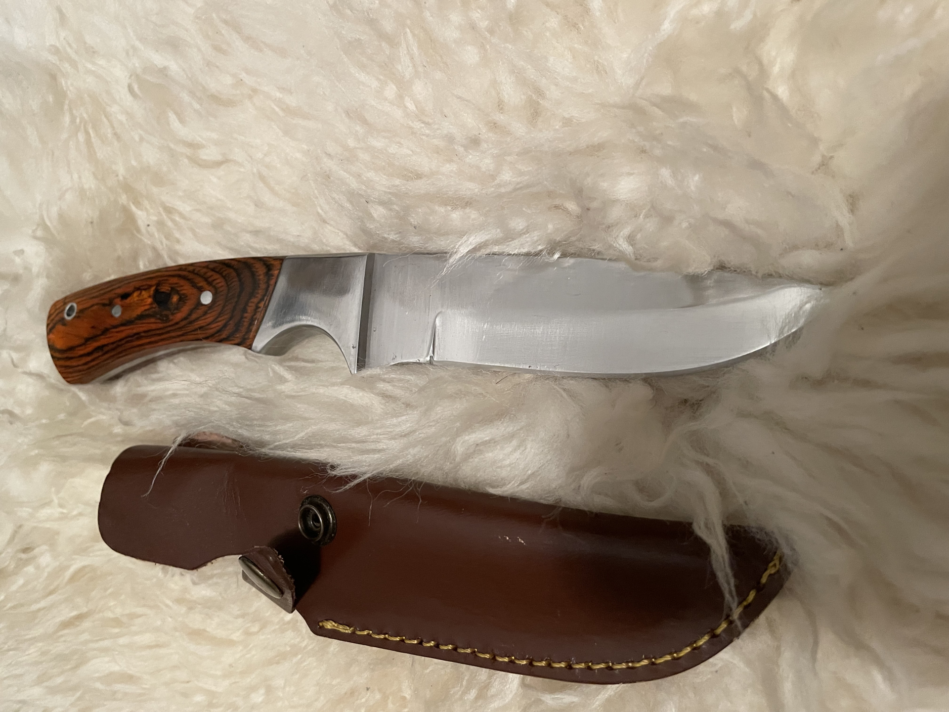Stabiles schweres Integral Jagdmesser – stampa 5