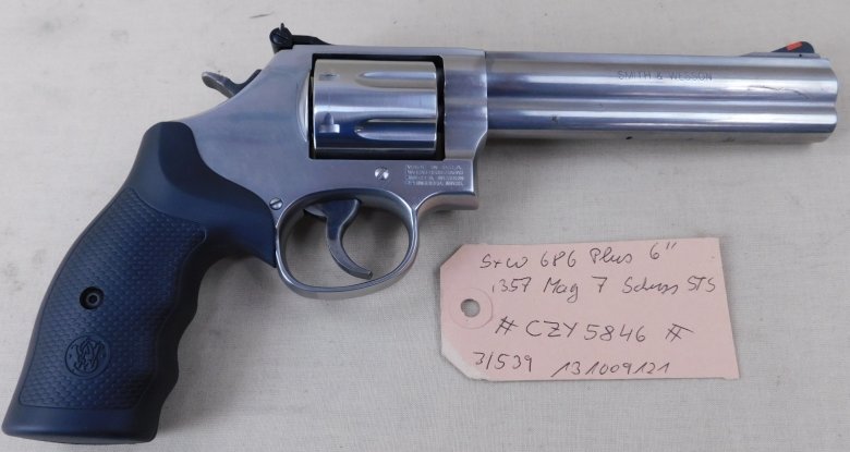 S&W 686 .357mag Plus 6" Neuwaffe 7 Patronen! 3/538 #SSZ Berka – Bild 1