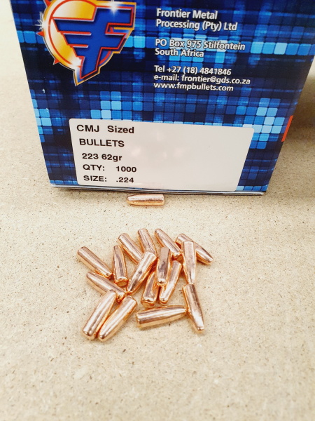 .224/62grs. verkupferte Geschosse Frontier TMJ 1000 Stk. # SSZ Berka – Bild 1