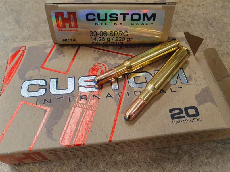 .30-06/220grs Interlock RN Hornady International Custom 20 stk. No. 8114 #SSZ Berka – Bild 1