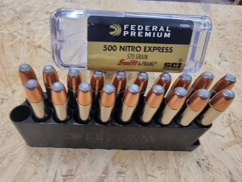 .500 Nitro Express/570grs Federal 19stk Swift A-Frame – Bild 1