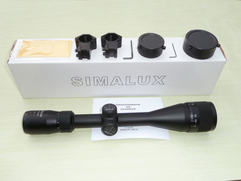 SIMALUX Zielfernrohr 4-12x44 Ringabsehen für z.B. DSB-Disziplin KK-50m – Bild 1