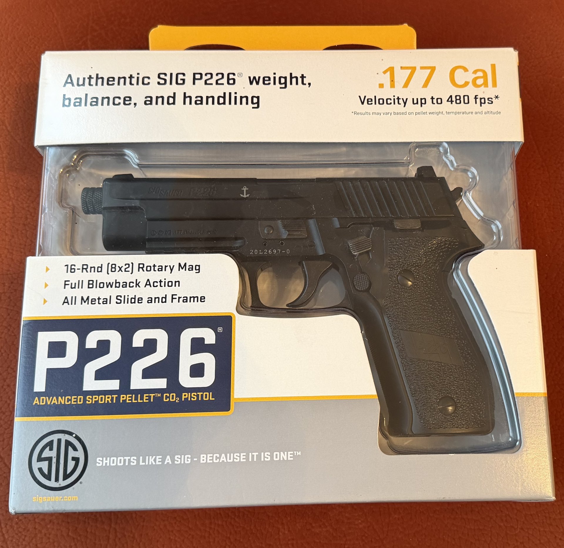 SIG SAUER 226 C02 Pistole, 4,5mm Diabolo, Blowback – Bild 1