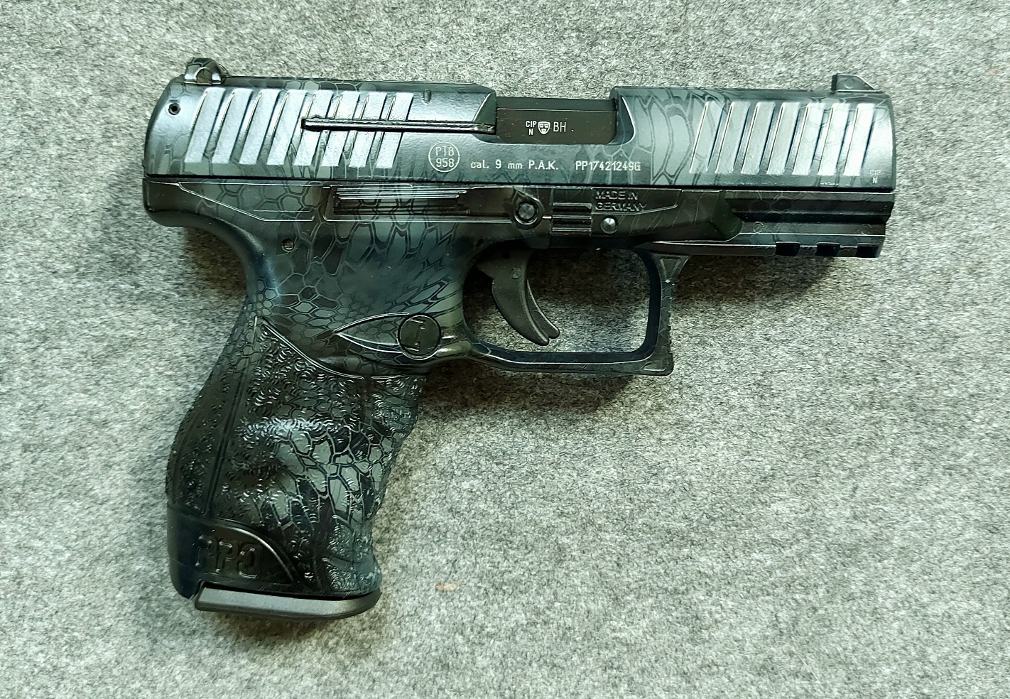 Pistole Walther PPQ Kryptek 9mm PAK – Bild 1