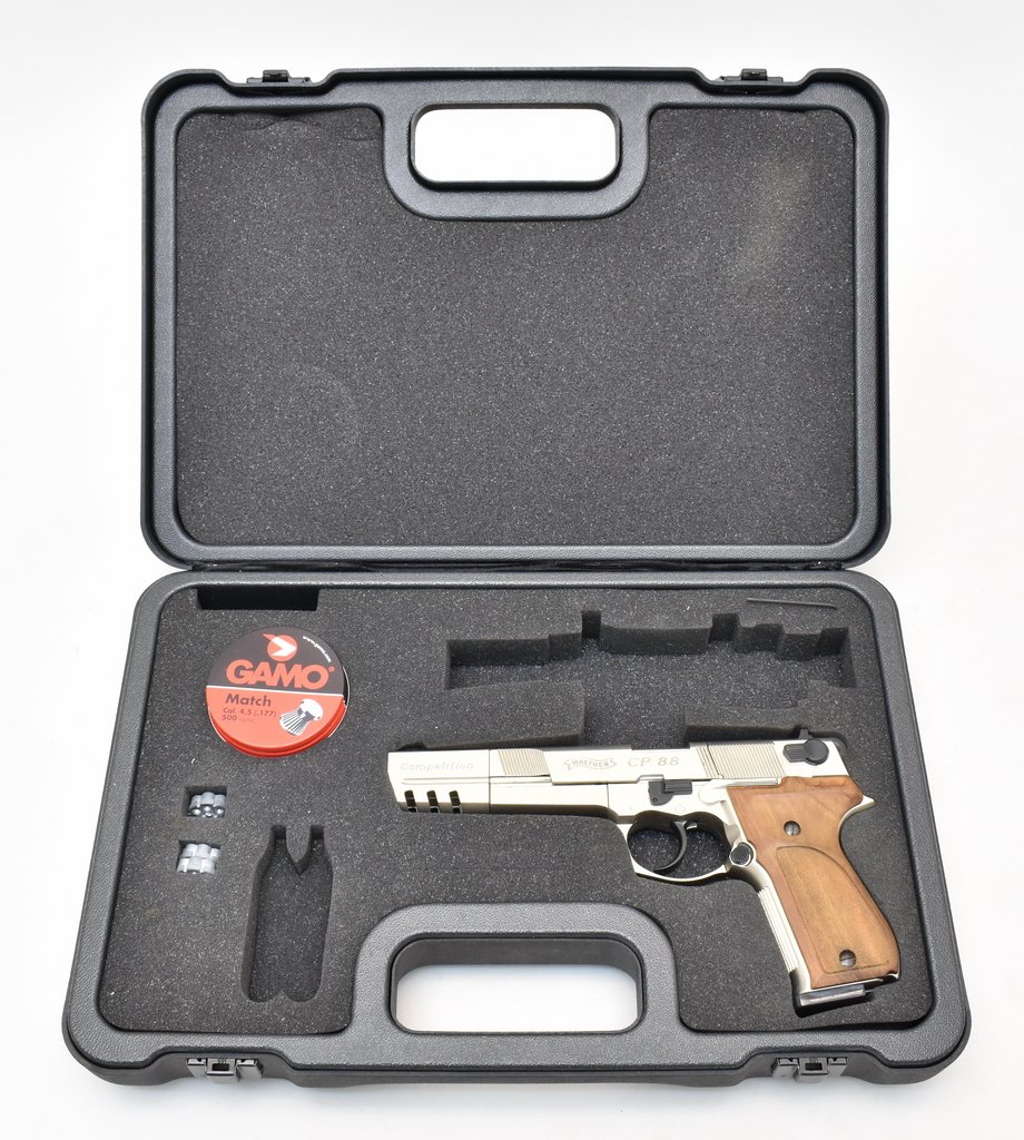 CO2 Luftpistole Walther CP88 Competition Kal. 4,5mm vernickelt – Bild 1