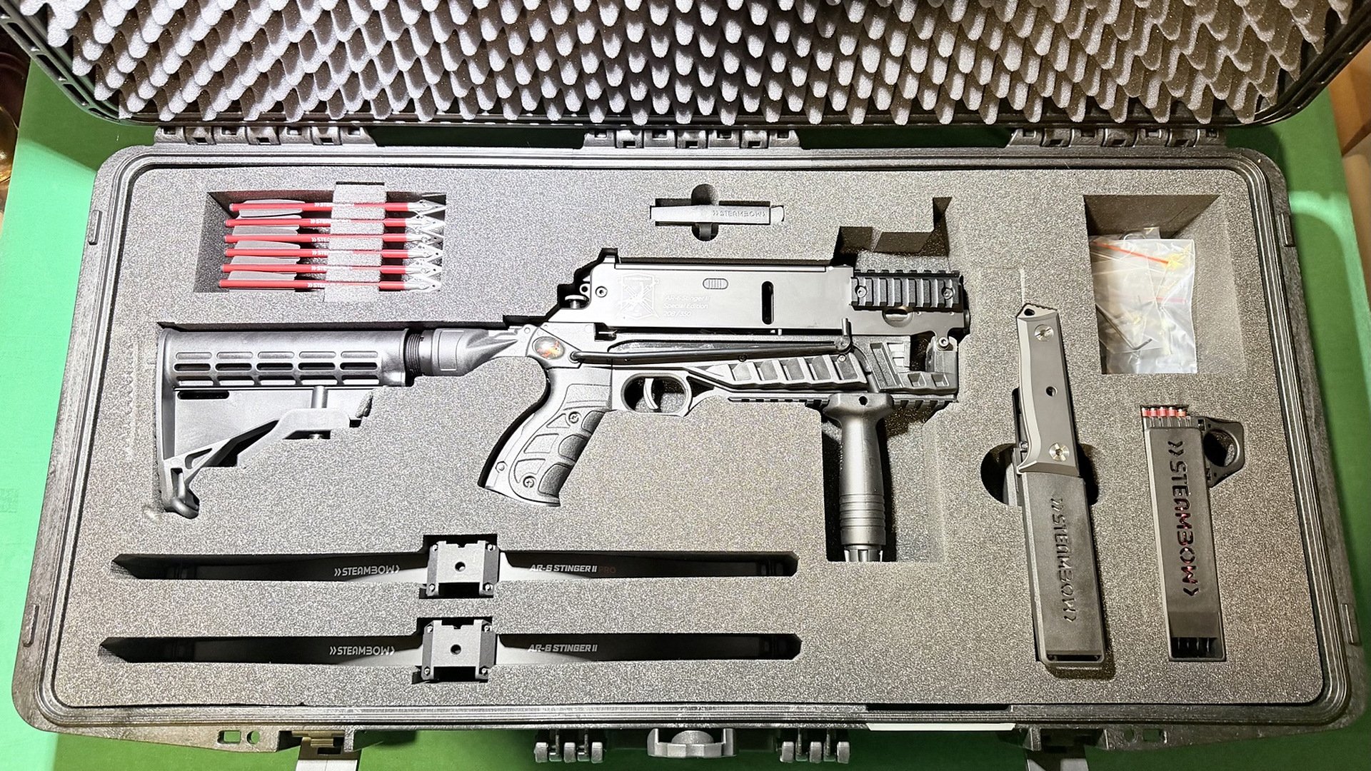 STEAMBOW AR-6 STINGER II SPECIAL EDITION 208/350 – UNBENUTZT – KOMPLETTSET – Bild 1