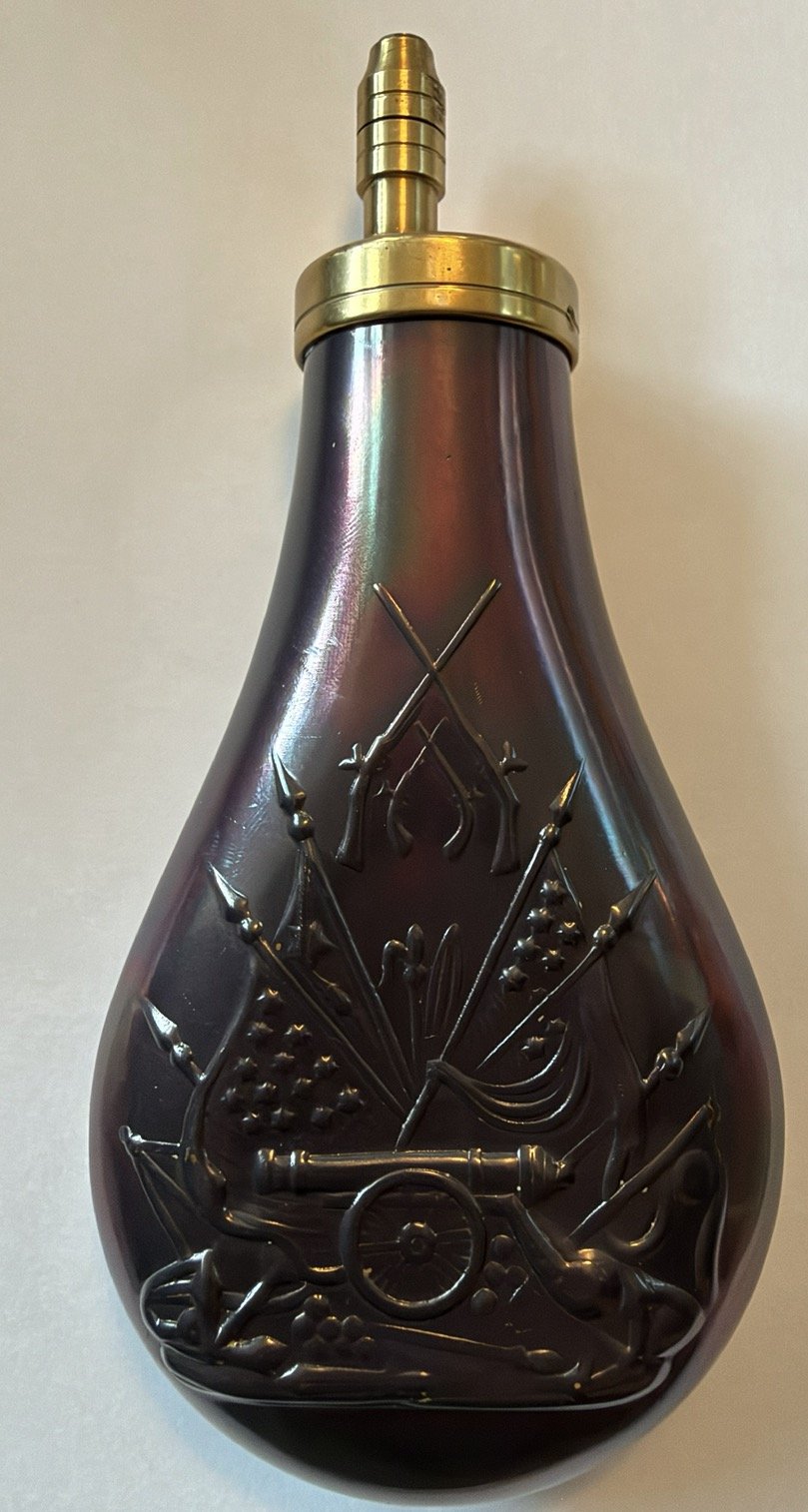Davide Pedersoli Colt Pattern Adjustable Powder Flask Pulverflasche – nuotrauka 4