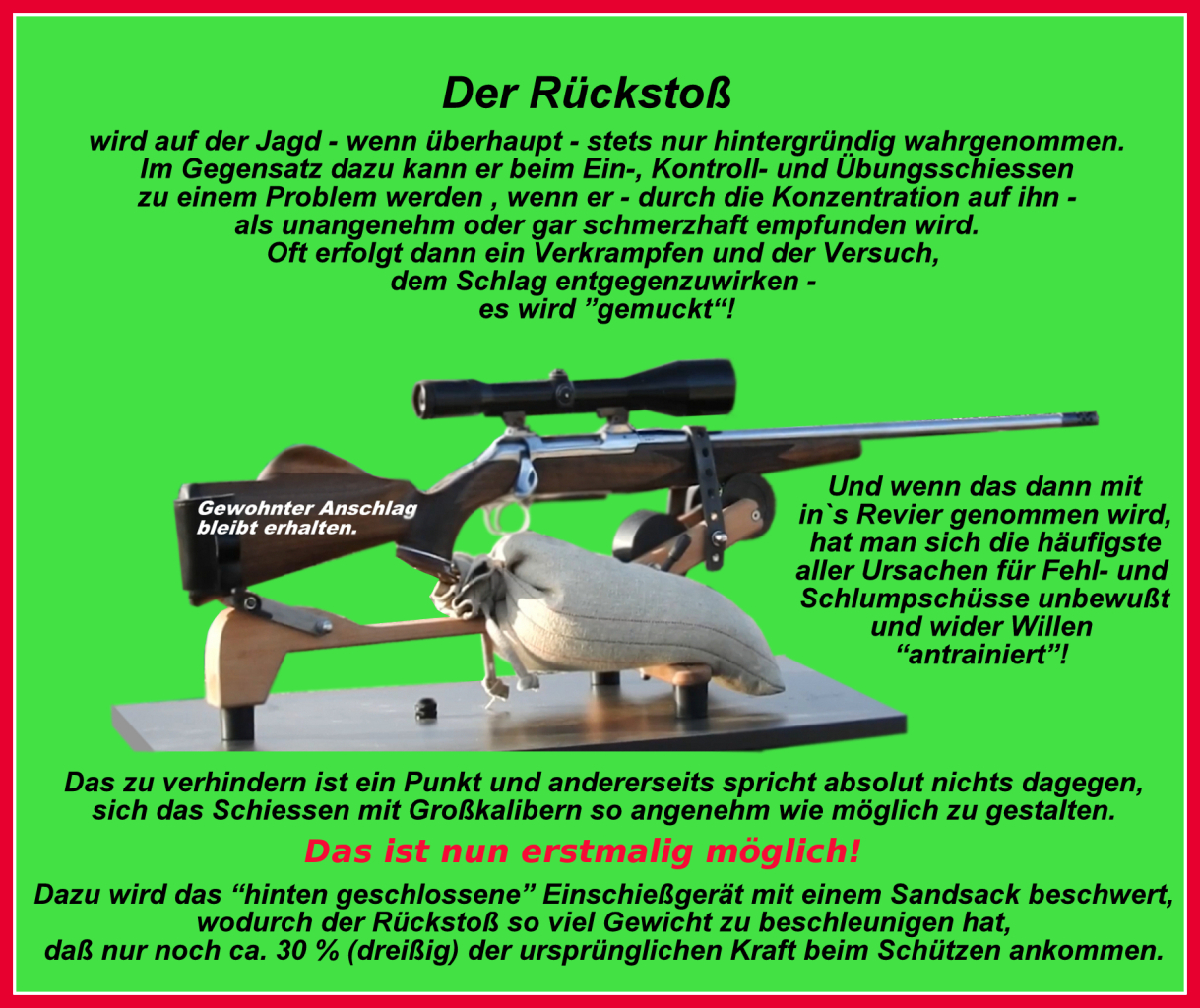 Einschießgerät Schießbock Einschießhilfe – 5. kép