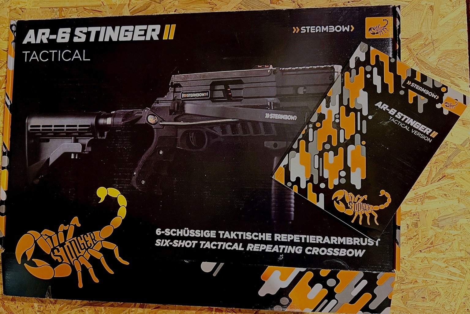 STEAMBOW AR-6 STINGER II TACTICAL – PREMIUM SET – 55/90 lbs – VIEL ZUBEHÖR – Bild 5