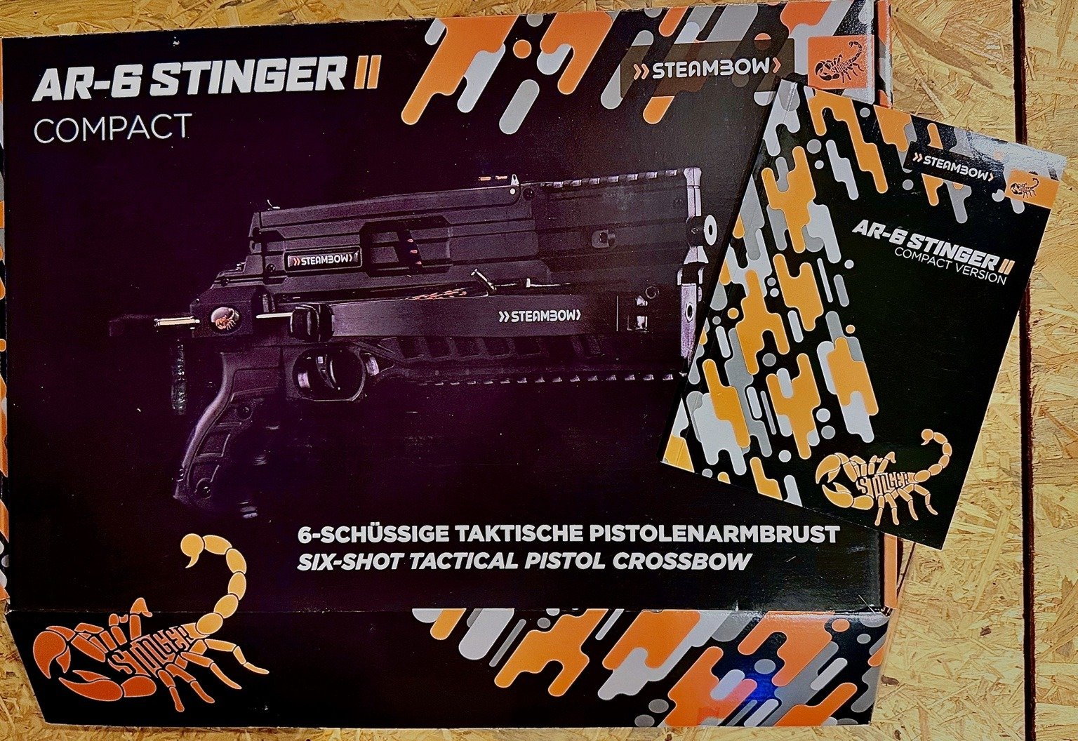 STEAMBOW AR-6 STINGER II COMPACT – PREMIUM SET – 35/55 lbs – VIEL ZUBEHÖR – Bild 5