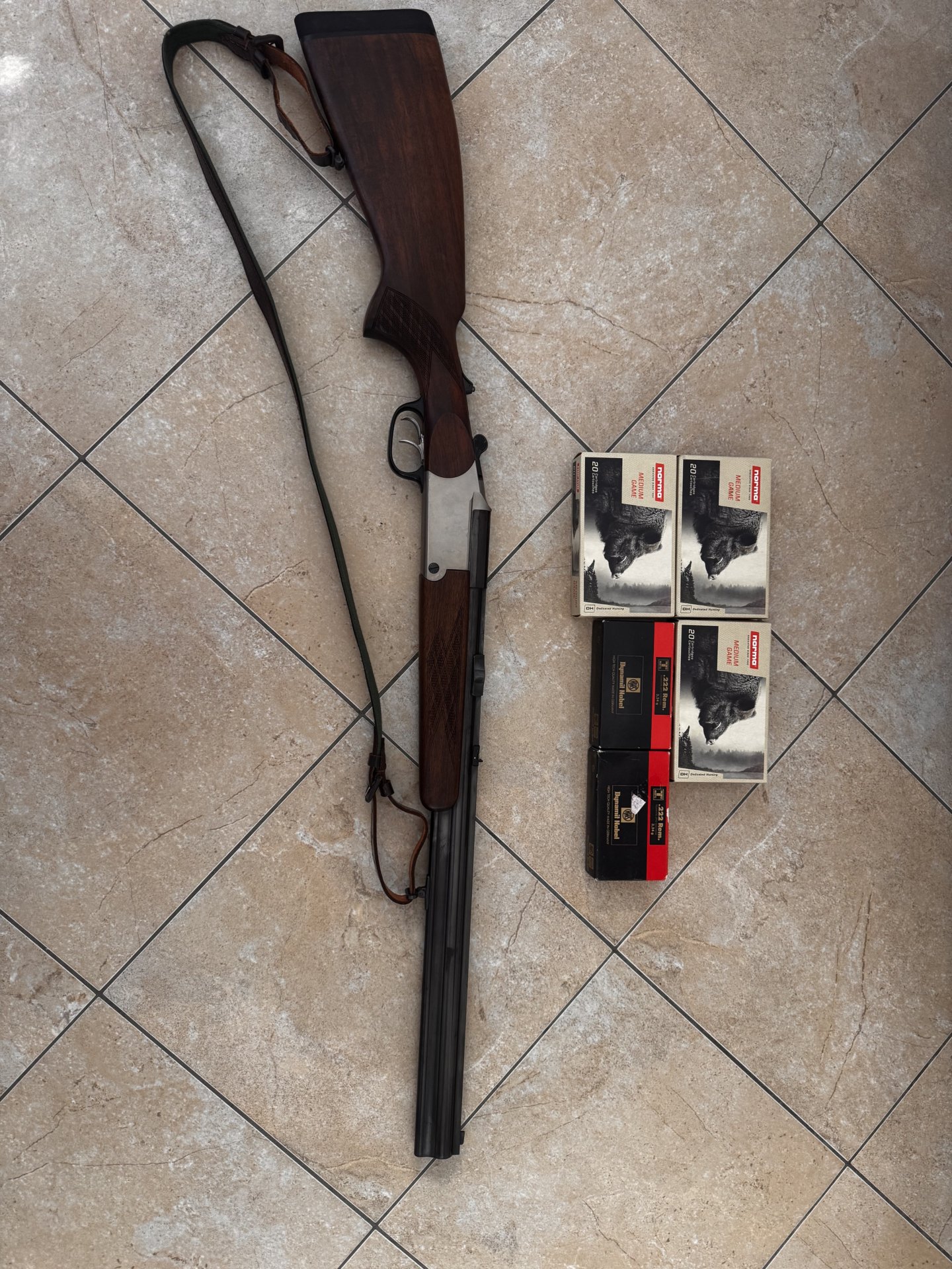 Bockbüchsflinte Blaser ES67 Kaliber .30-06 - 12/70 + Einstecklauf .222 Rem. – Bild 1