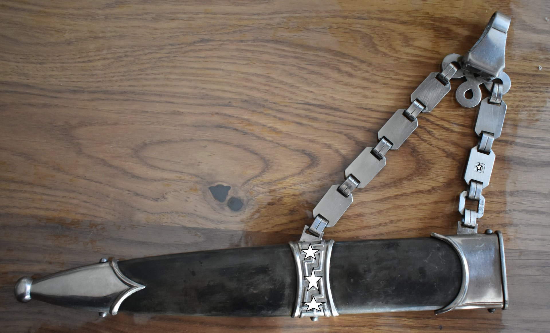 SS Ketten Dolchscheide Kette und Scheide magnetisch – Bild 2