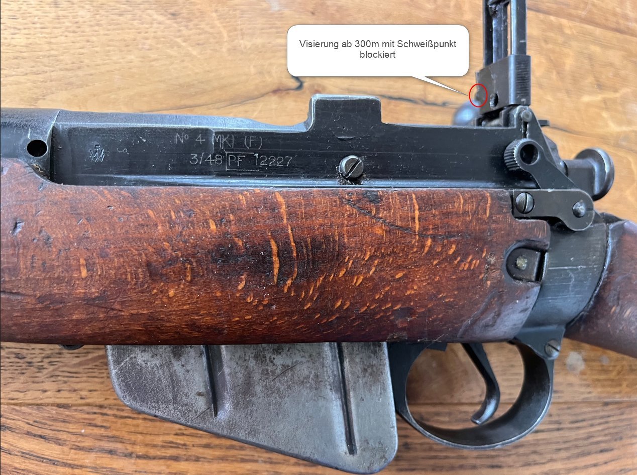 gebrauchte Repetierbüchse Enfield No.4 MK 1 ohne Neubeschuss, Nur an Sammler oder Händler – Bild 6