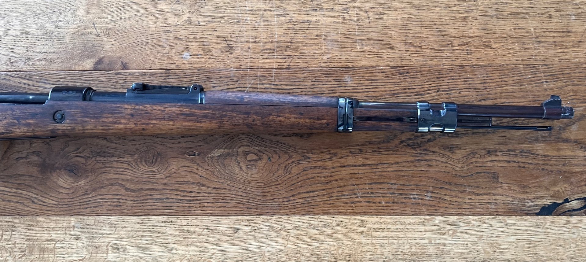 gebrauchte Repetierbüchse K 98 Hersteller Mauser S/42 1937, viele Stempel – Bild 3