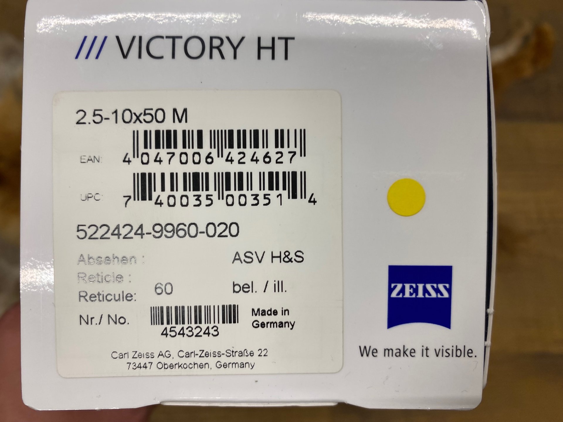 Zeiss Victory HT 2,5-10x50 M ASV H&S – Bild 4
