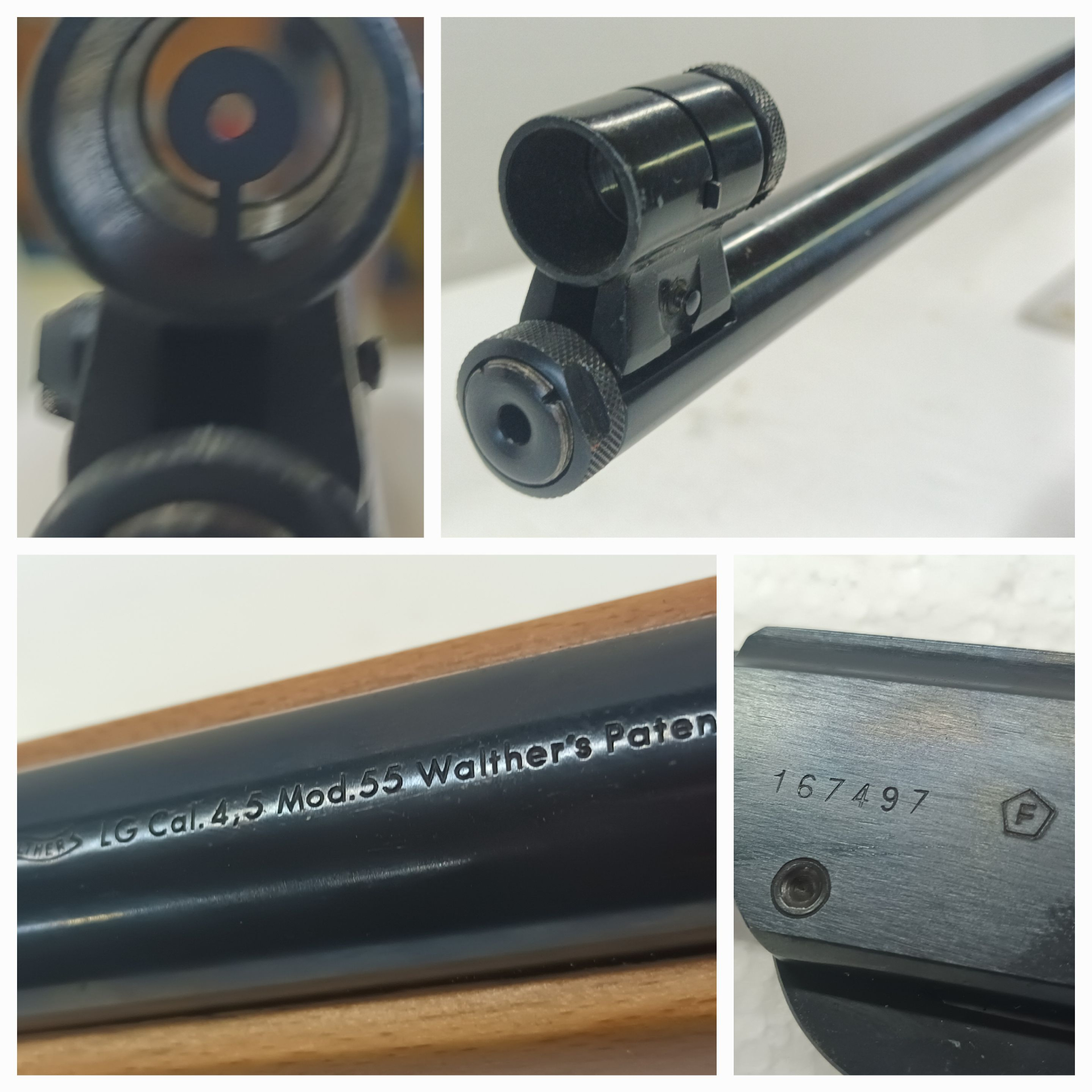 Walther 55 __ Luftgewehr __ Kal.4,5(.177) __ Mod. LG55 Sammler Waffe ohne Rost __ TOP SCHUSSBEREIT – Bild 2
