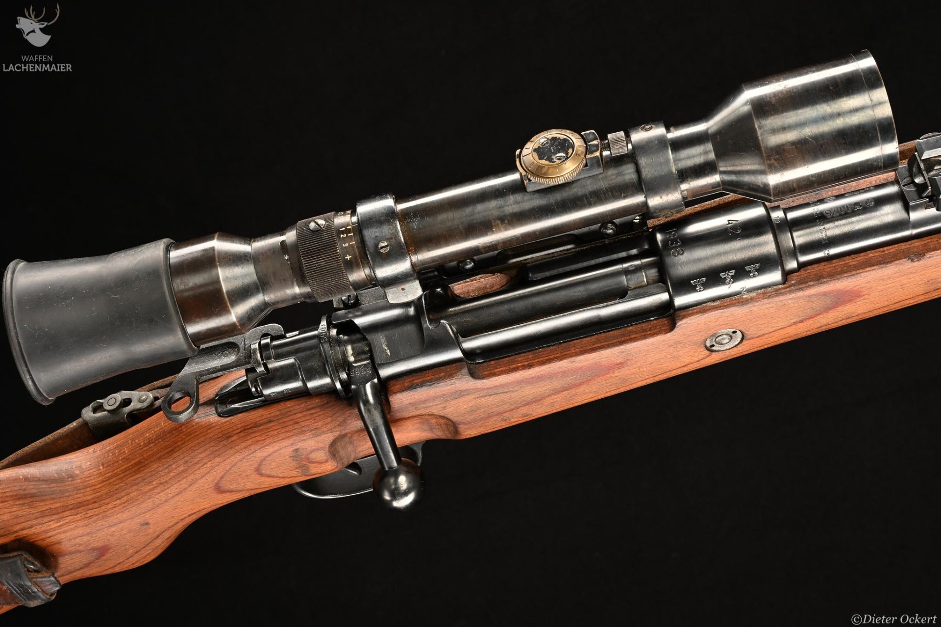 Mauser Sniper K98k mit AJACK 4-fach Code 42 / 1938 Kaliber 8x57JS – Bild 1