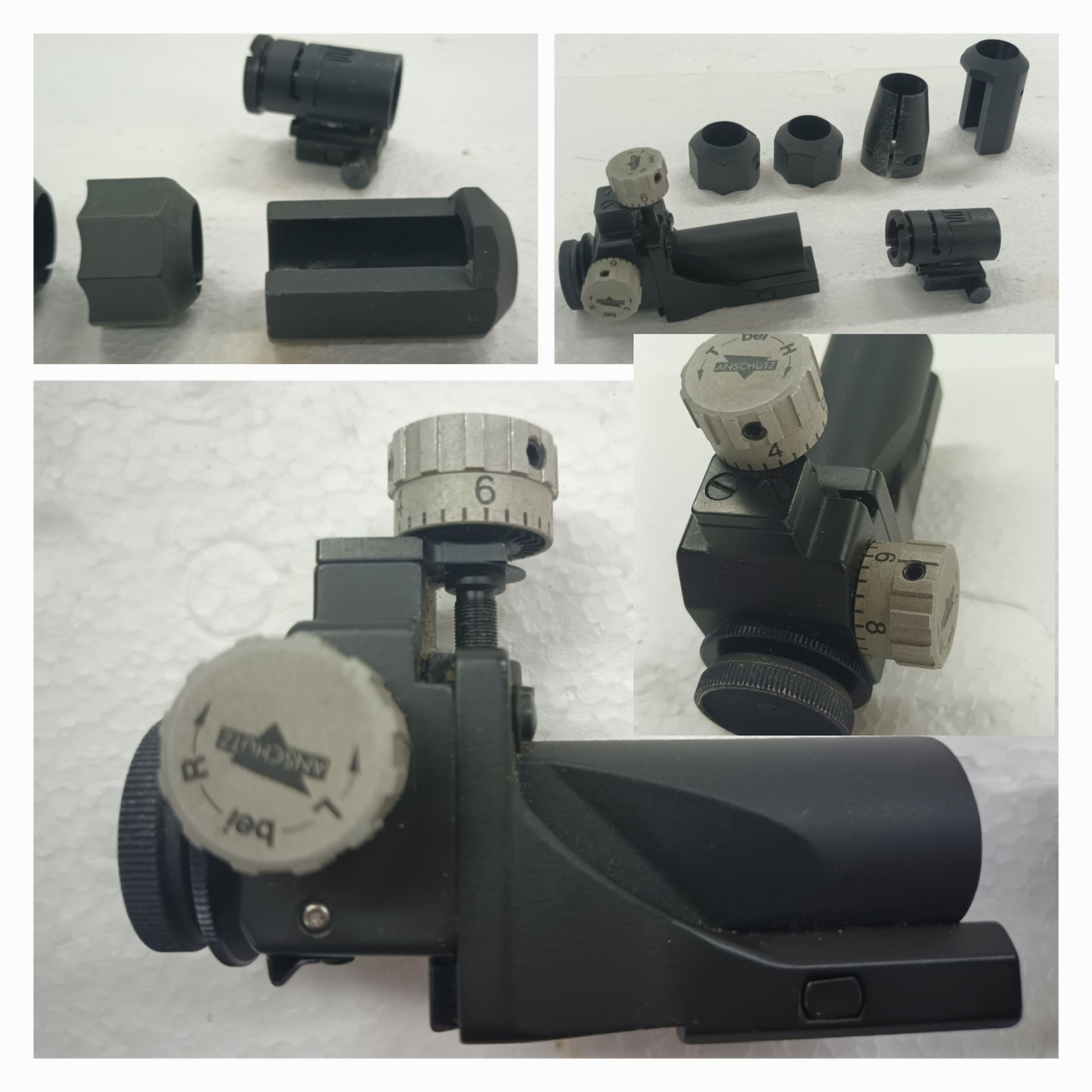 Anschütz Match DIOPTER + Ring Korn + Gewichte __ Matchgewehr Zubehör __ Luftgewehr / KK Konvolut – Bild 3