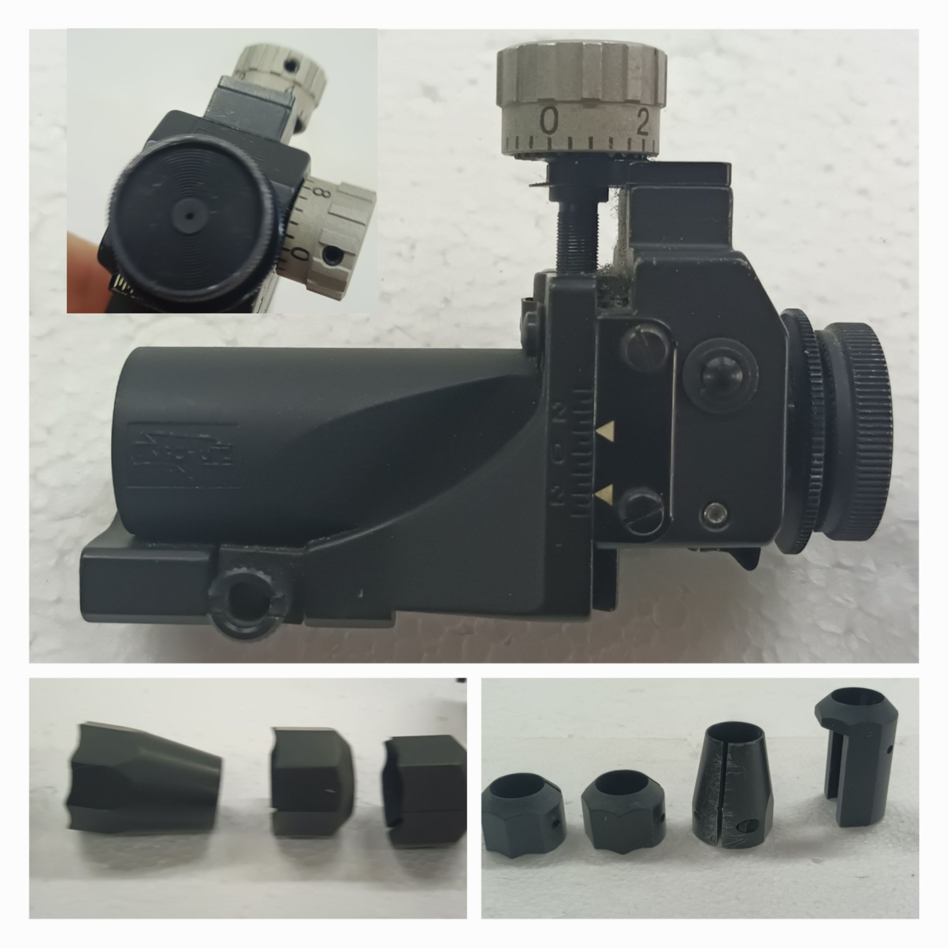 Anschütz Match DIOPTER + Ring Korn + Gewichte __ Matchgewehr Zubehör __ Luftgewehr / KK Konvolut – Bild 2