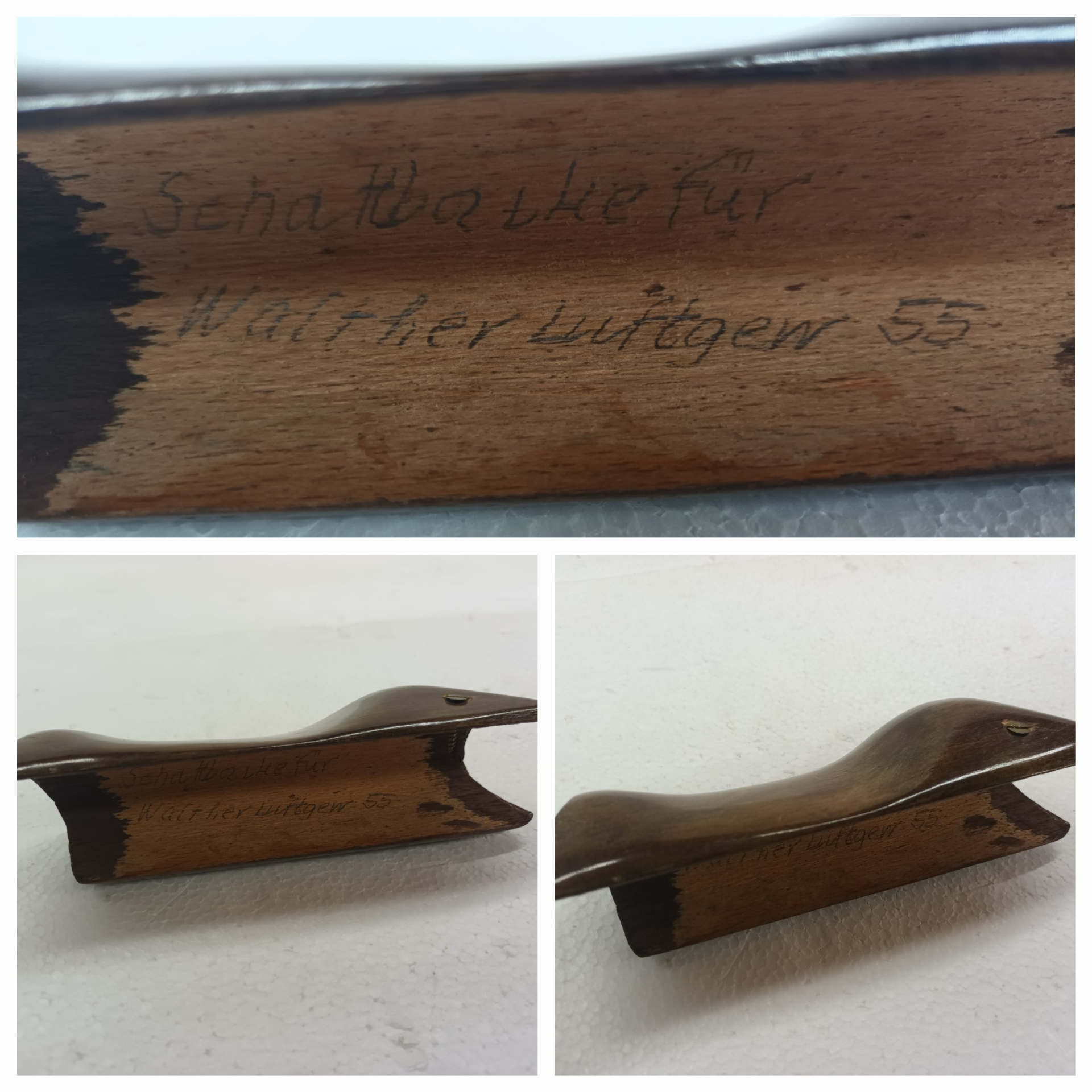 Walther 55 __ Luftgewehr LG55 + andere __ SCHAFT BACKE __ Mega Selten __ SAMMLER Zubehör – Bild 2