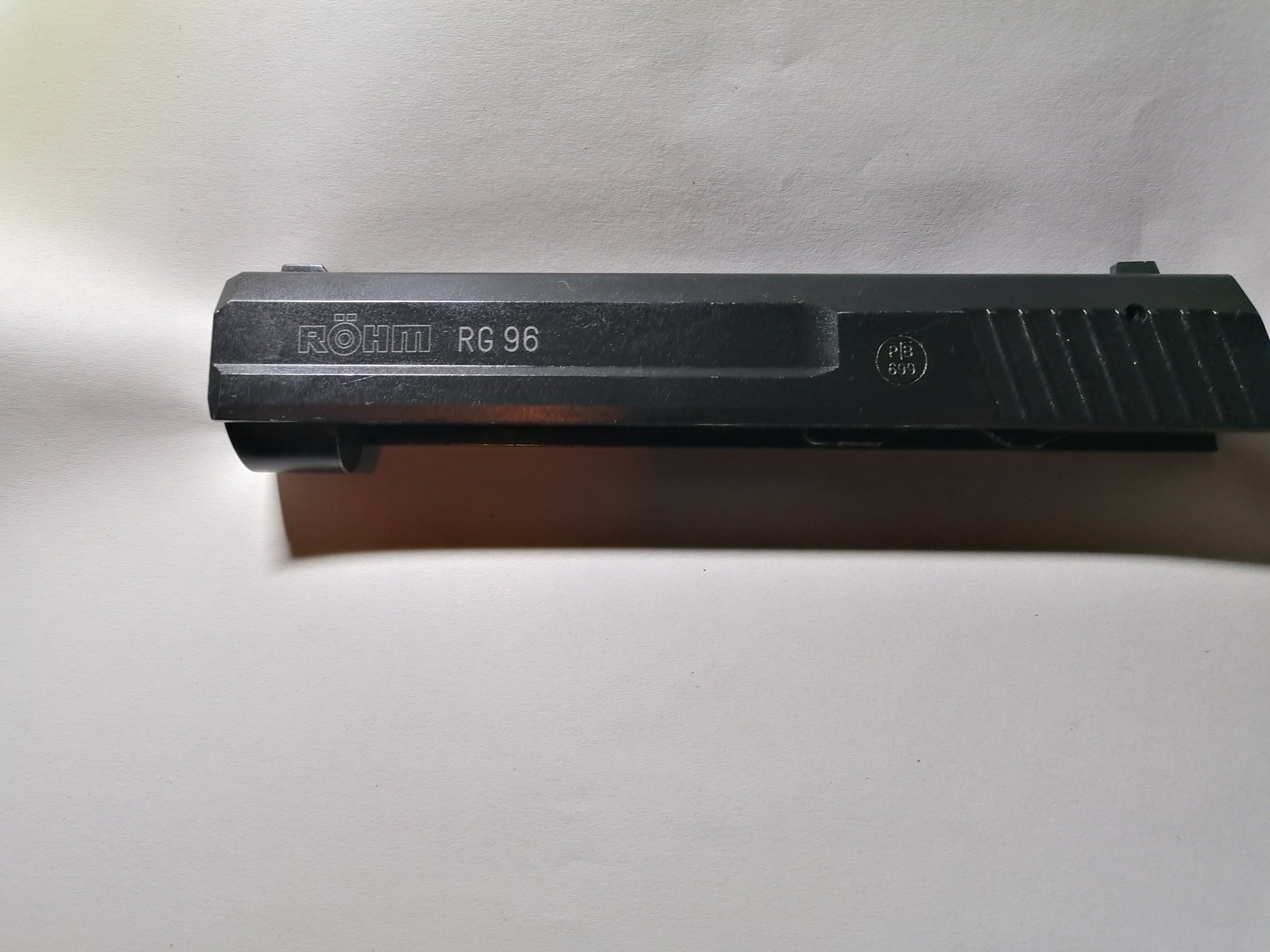 Verschluss (Schlitten) RÖHM RG 96 PPK Kal. 9mmk PTB 699 – Bild 1