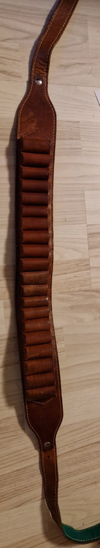 Schrotpatronengürtel Patronengurt Leder – pilt 1